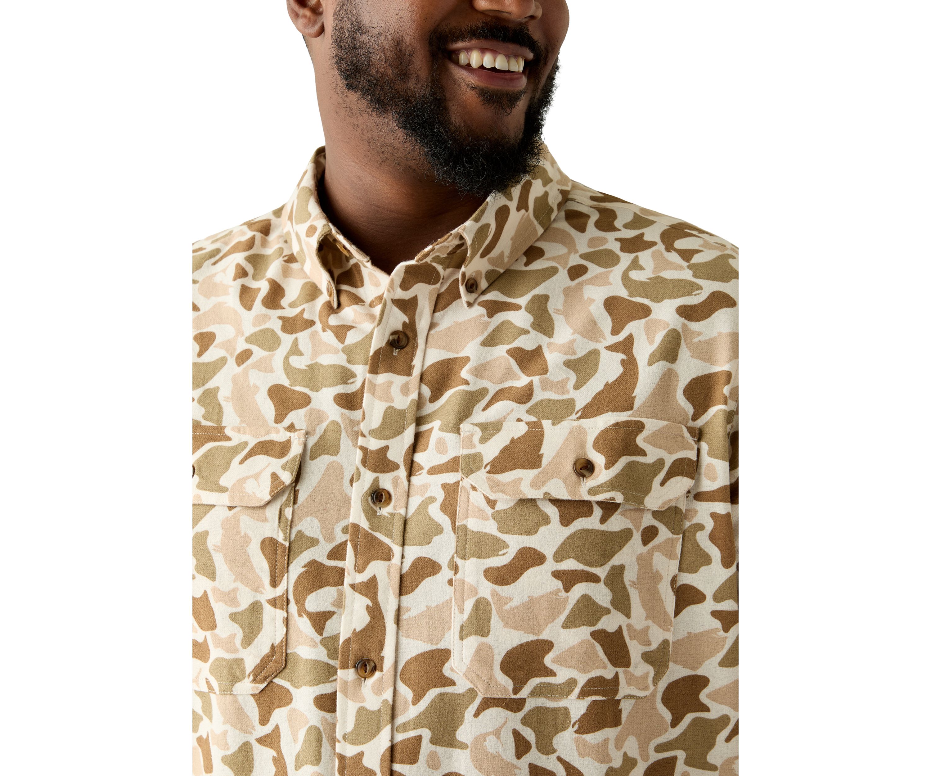 Big & Tall Printed Flannel Shirt