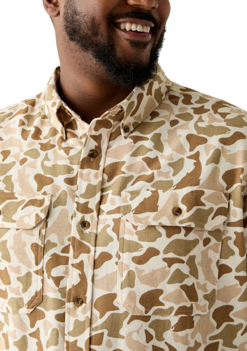 Big & Tall Printed Flannel Shirt