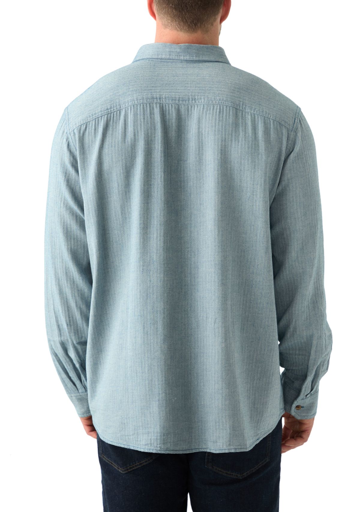 Big & Tall Long Sleeve Solid Flannel Shirt