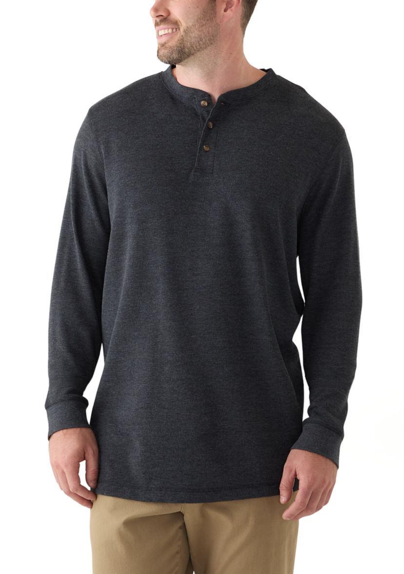 Big & Tall Long Sleeve Thermal Henley Shirt