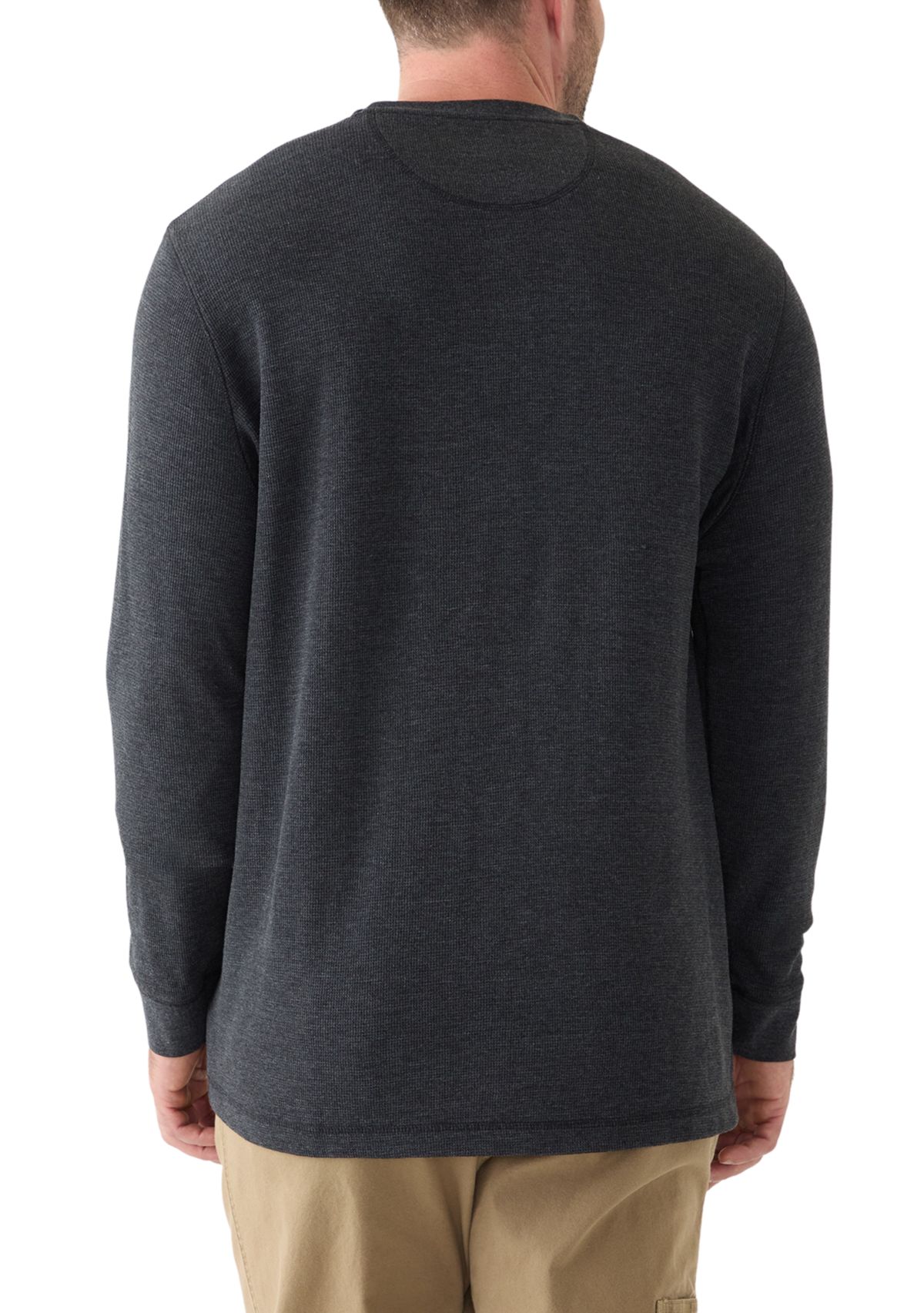 Big & Tall Long Sleeve Thermal Henley Shirt