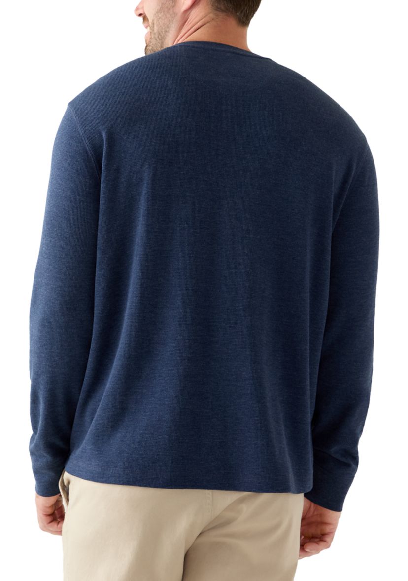 Big & Tall Long Sleeve Thermal Henley Shirt