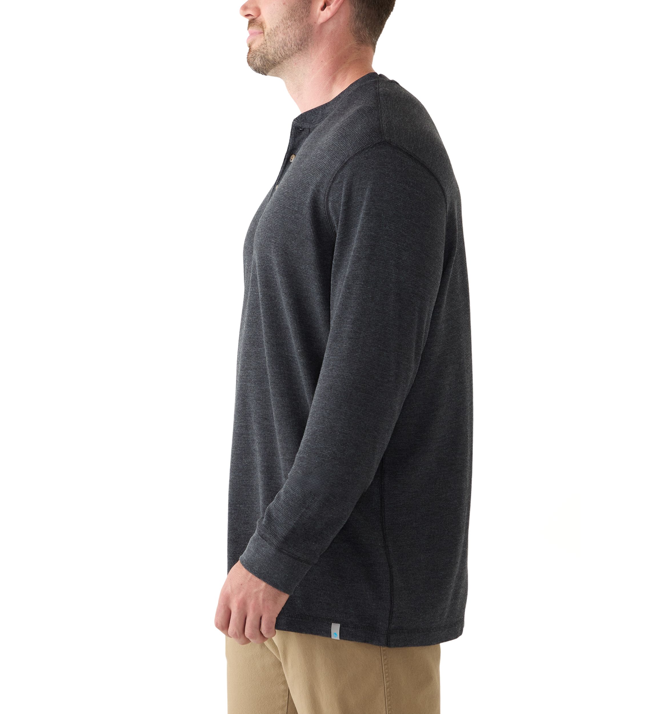 Big & Tall Long Sleeve Thermal Henley Shirt