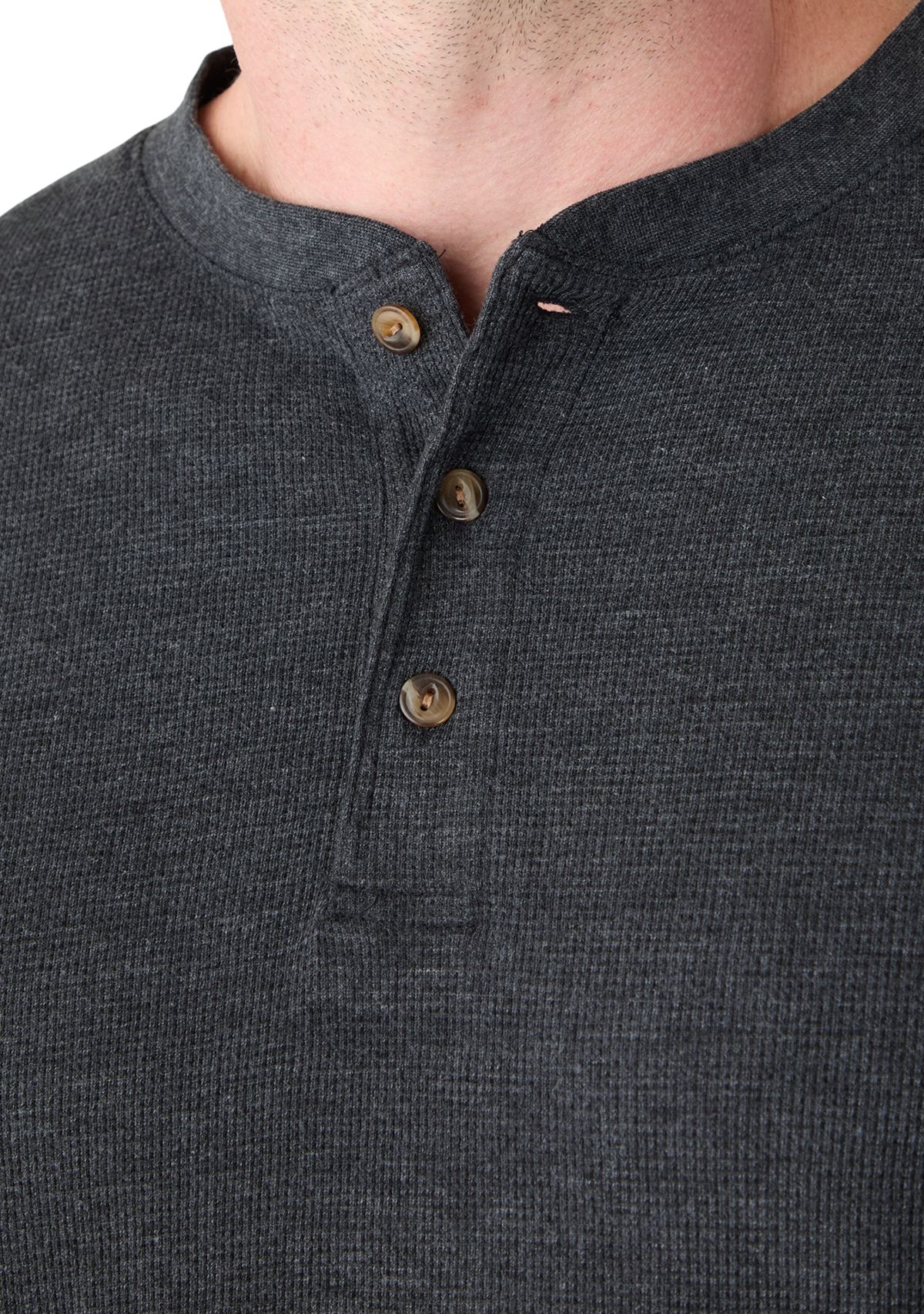 Big & Tall Long Sleeve Thermal Henley Shirt