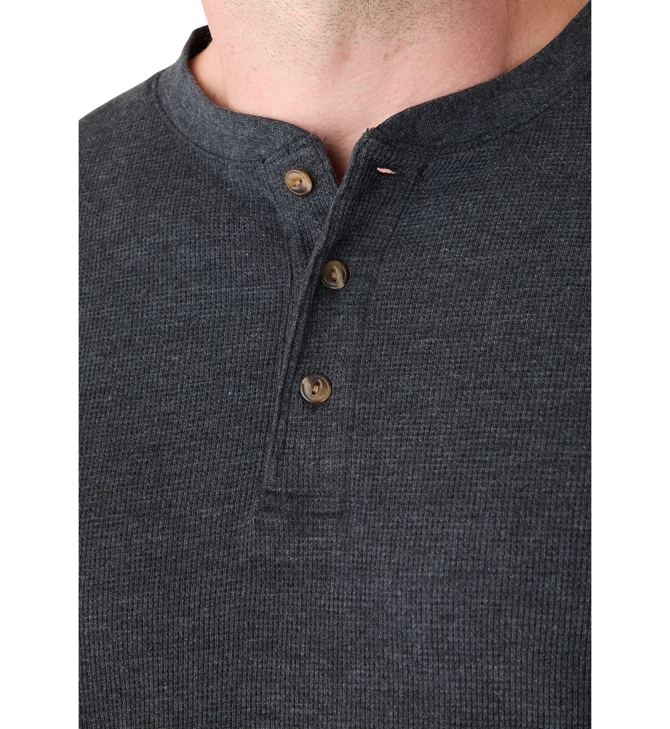Big & Tall Long Sleeve Thermal Henley Shirt