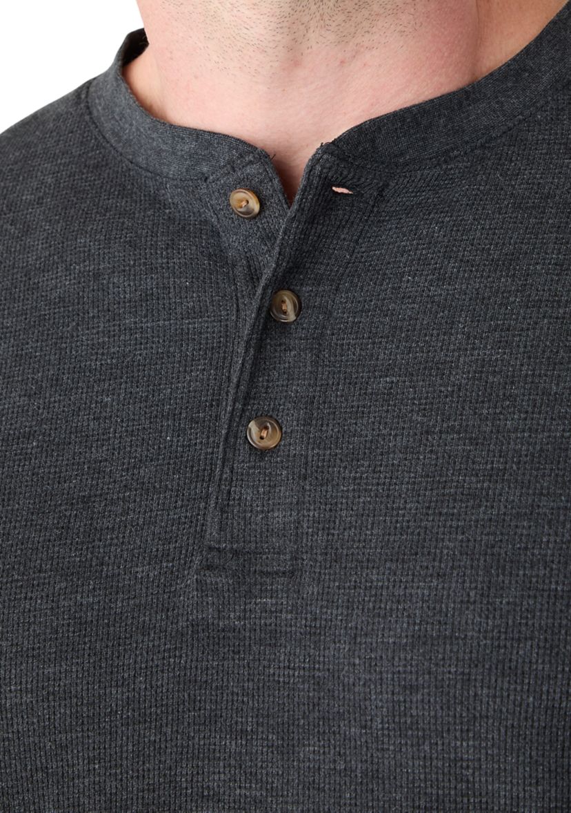 Big & Tall Long Sleeve Thermal Henley Shirt