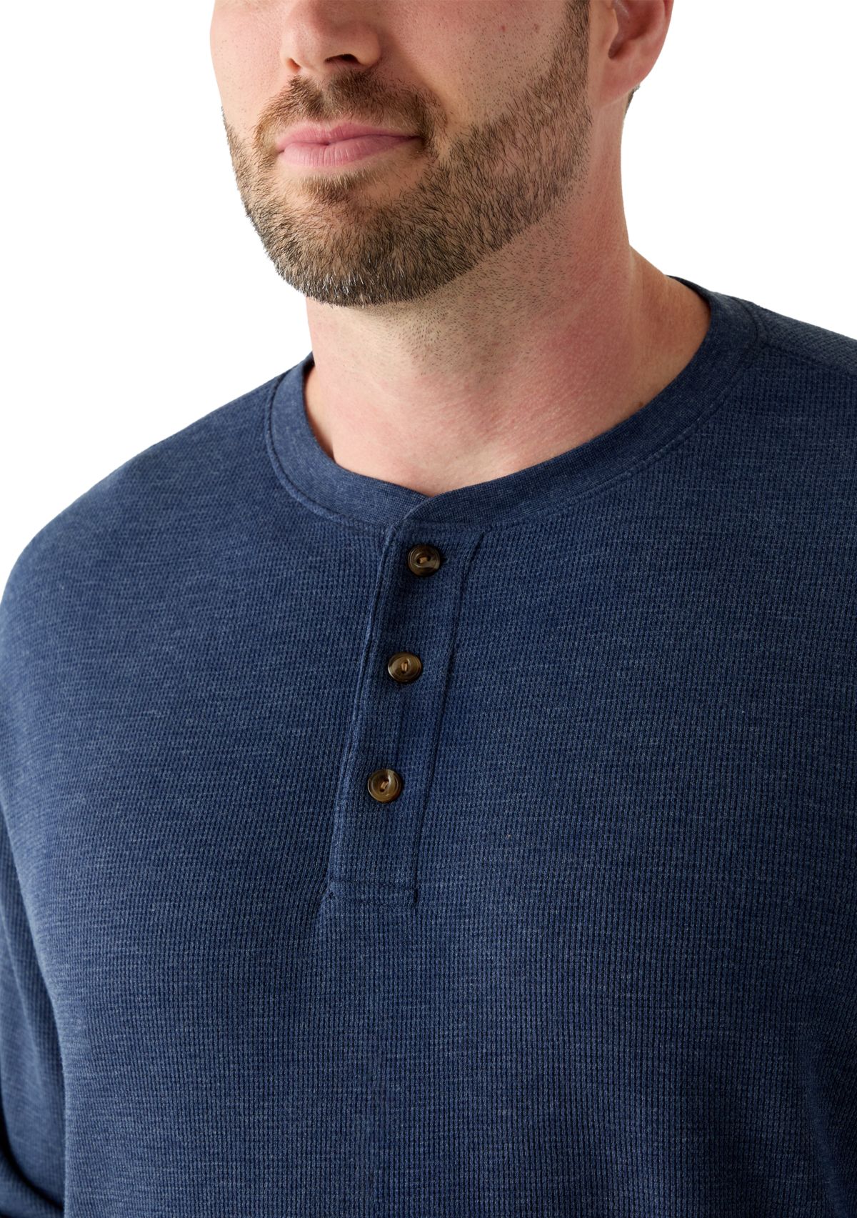 Big & Tall Long Sleeve Thermal Henley Shirt