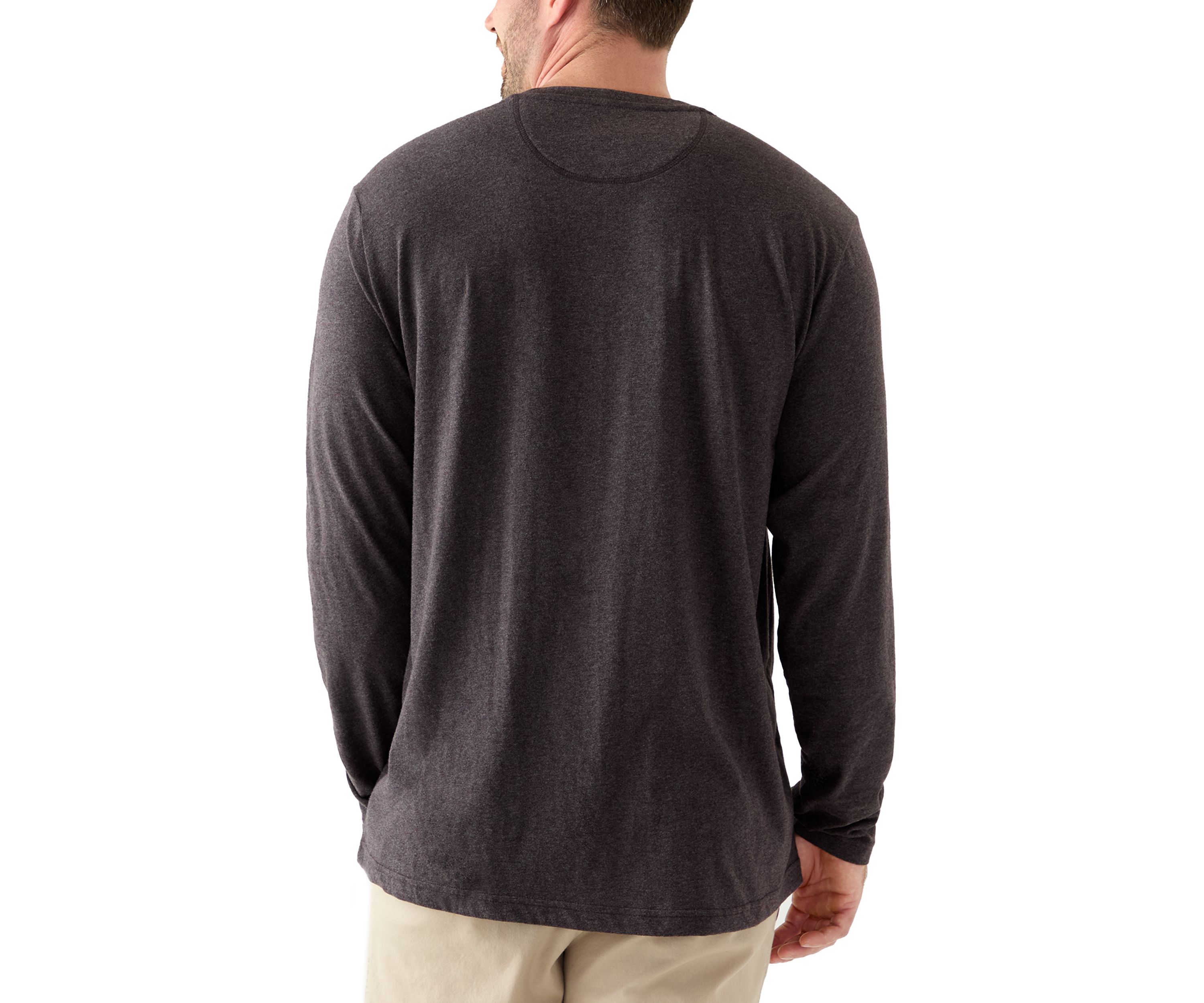 Big & Tall Long Sleeve Jersey Henley 