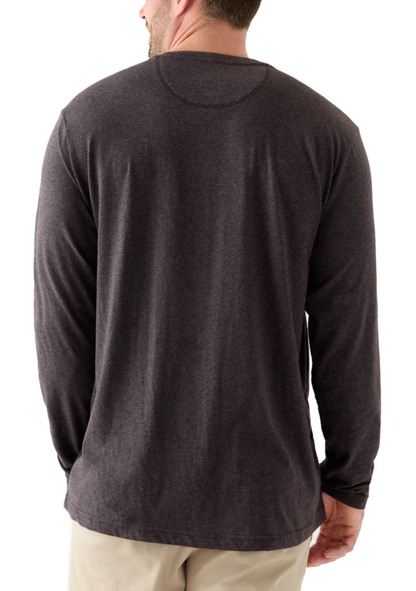 Big & Tall Long Sleeve Jersey Henley 
