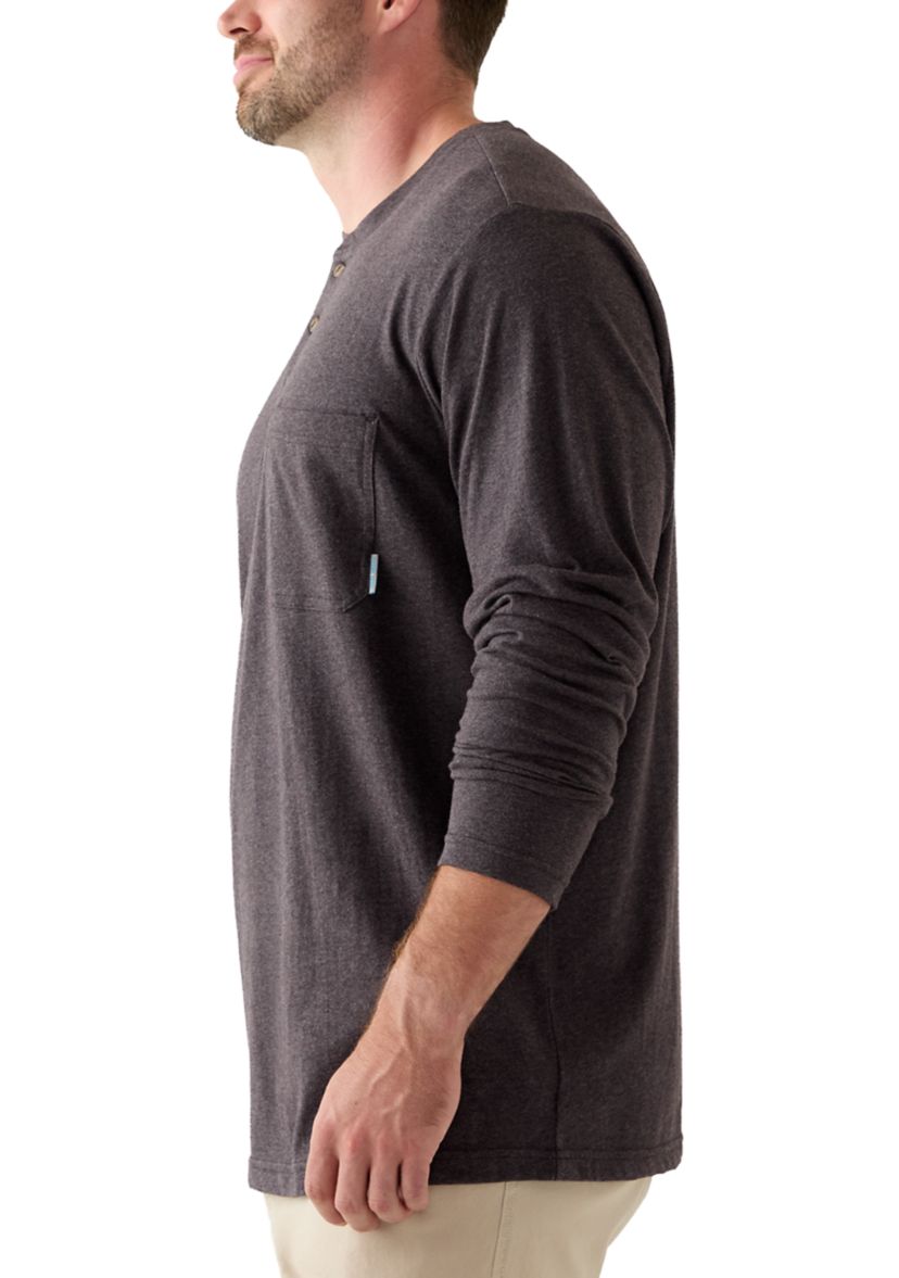 Big & Tall Long Sleeve Jersey Henley 