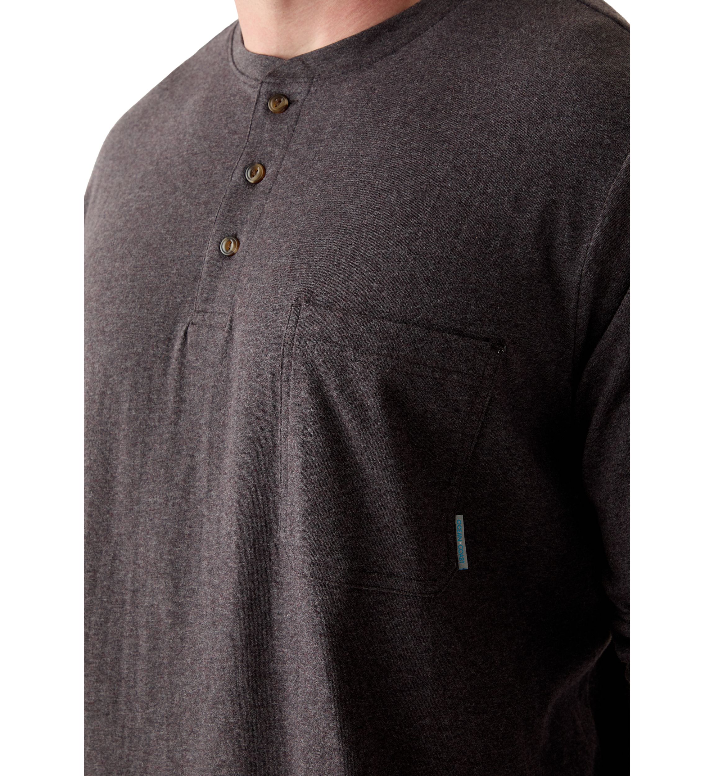 Big & Tall Long Sleeve Jersey Henley 