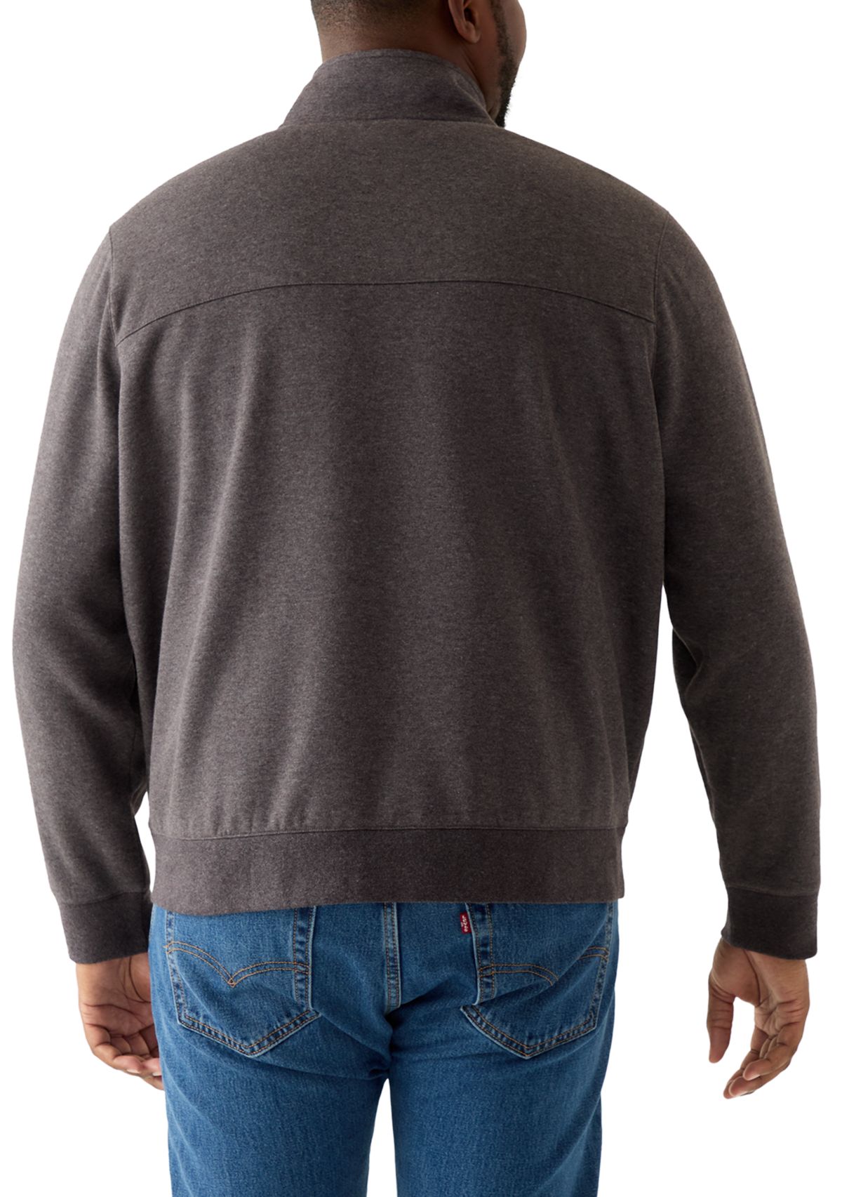 Big & Tall Fleece Quarter Zip Pullover