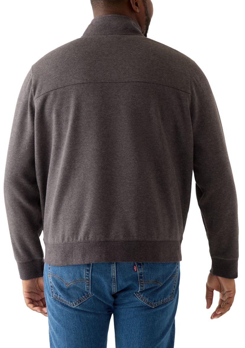 Big & Tall Fleece Quarter Zip Pullover