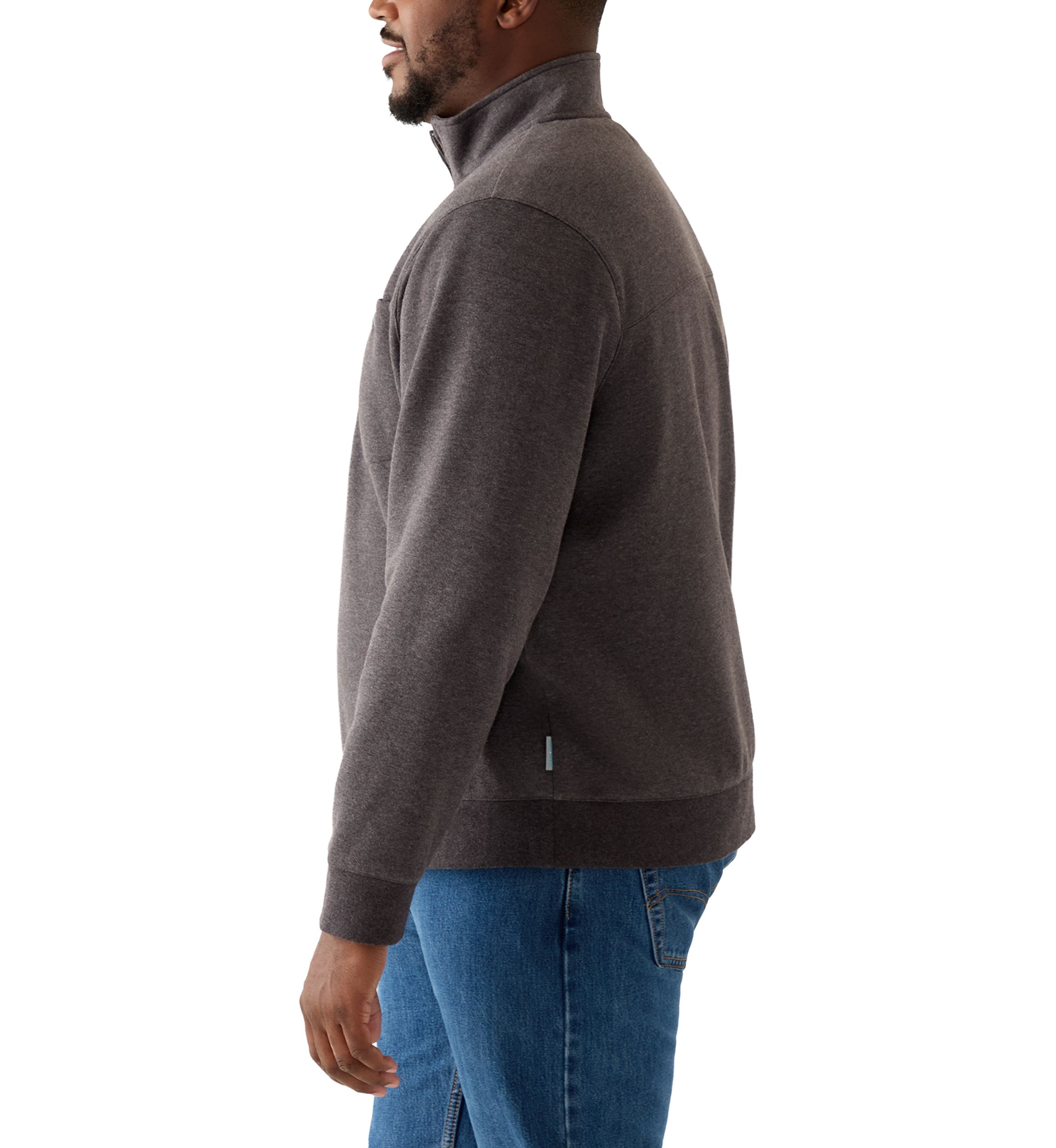 Big & Tall Fleece Quarter Zip Pullover