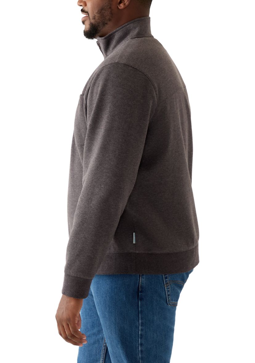 Big & Tall Fleece Quarter Zip Pullover