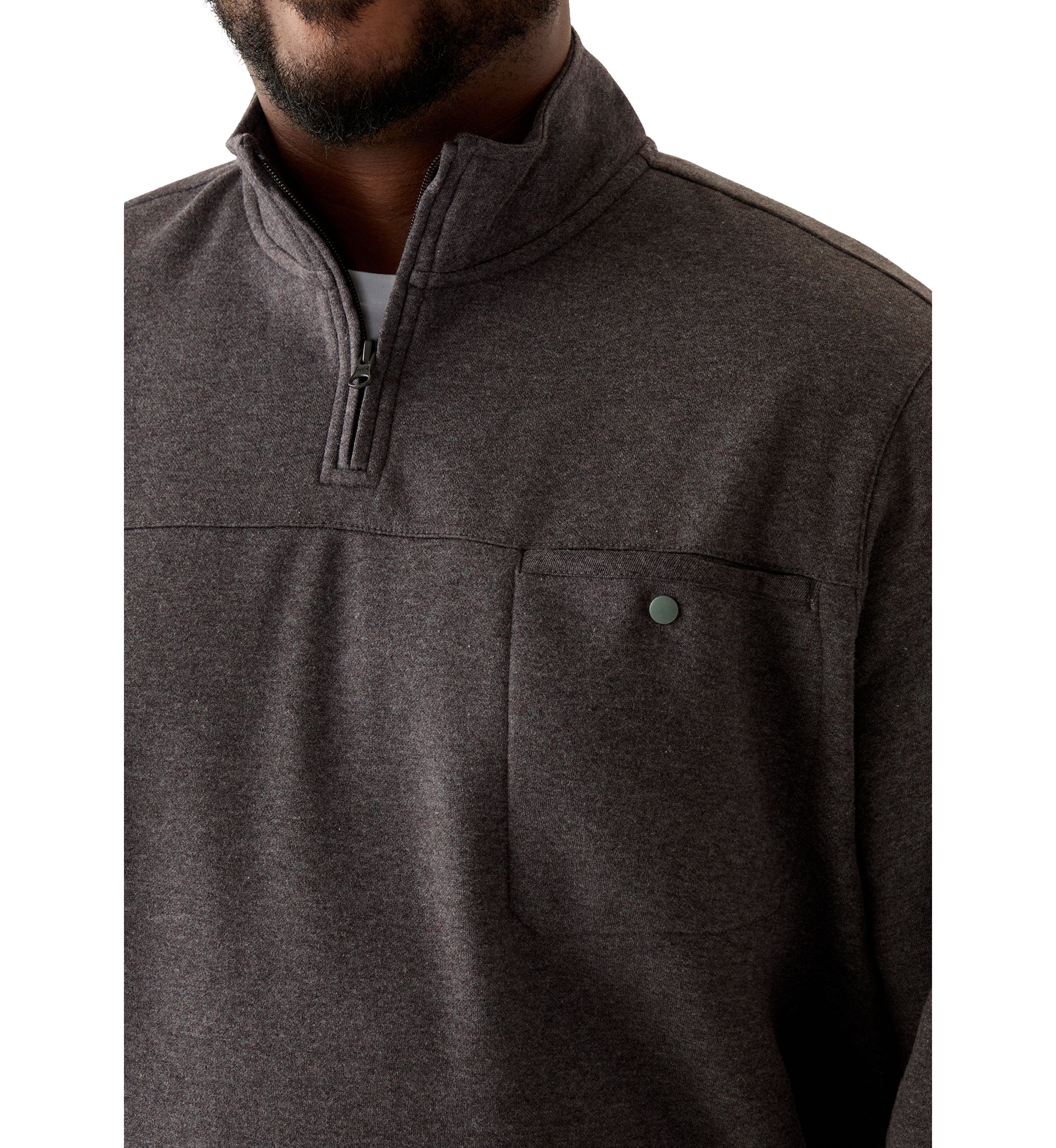 Big & Tall Fleece Quarter Zip Pullover