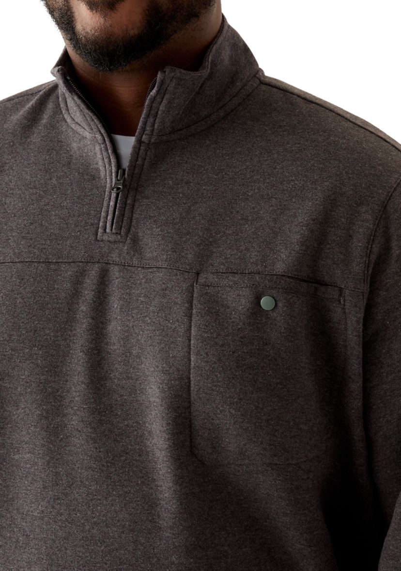 Big & Tall Fleece Quarter Zip Pullover