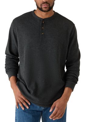 Ocean + Coast Men's Big & Tall Thermal Henley Shirt