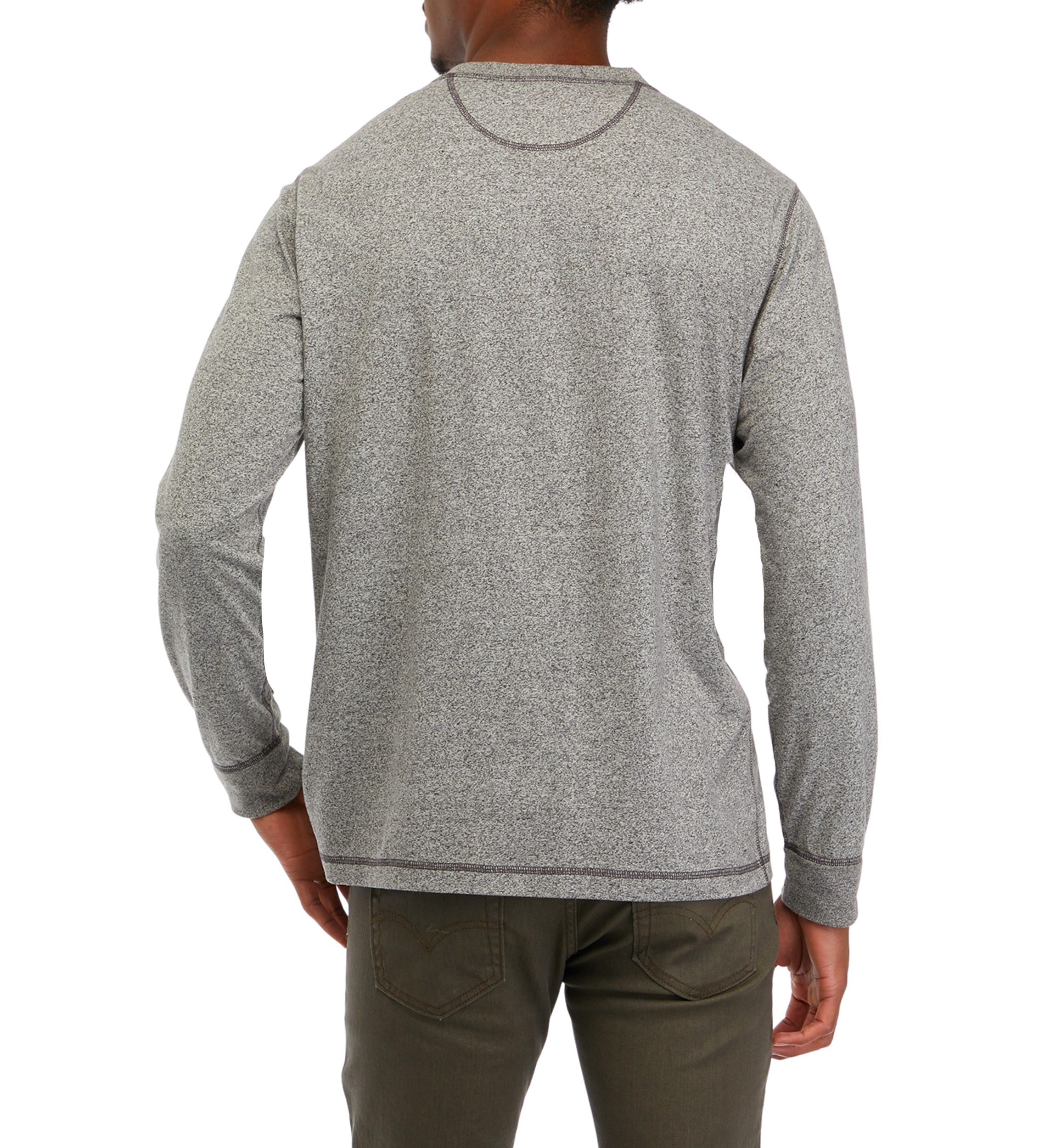 Long Sleeve Jaspe Henley Shirt