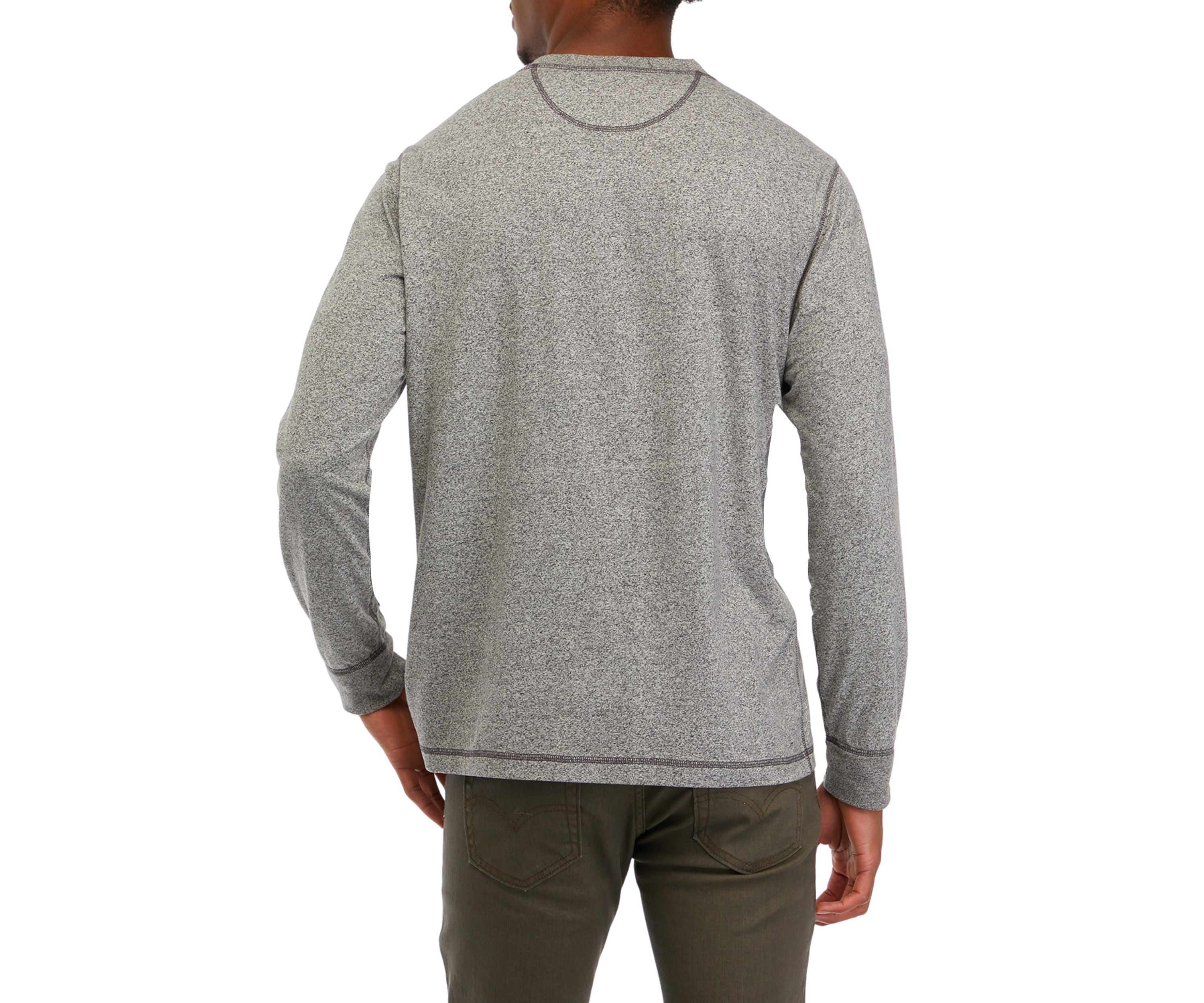 Long Sleeve Jaspe Henley Shirt