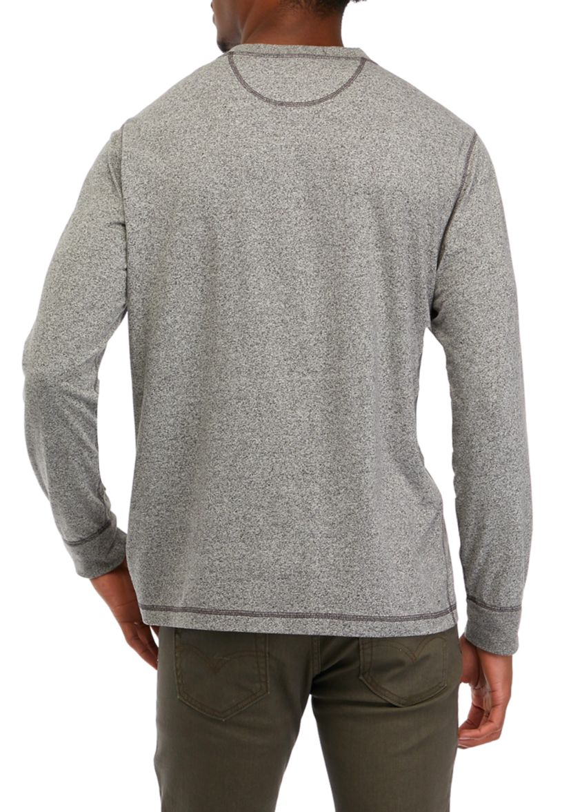 Long Sleeve Jaspe Henley Shirt