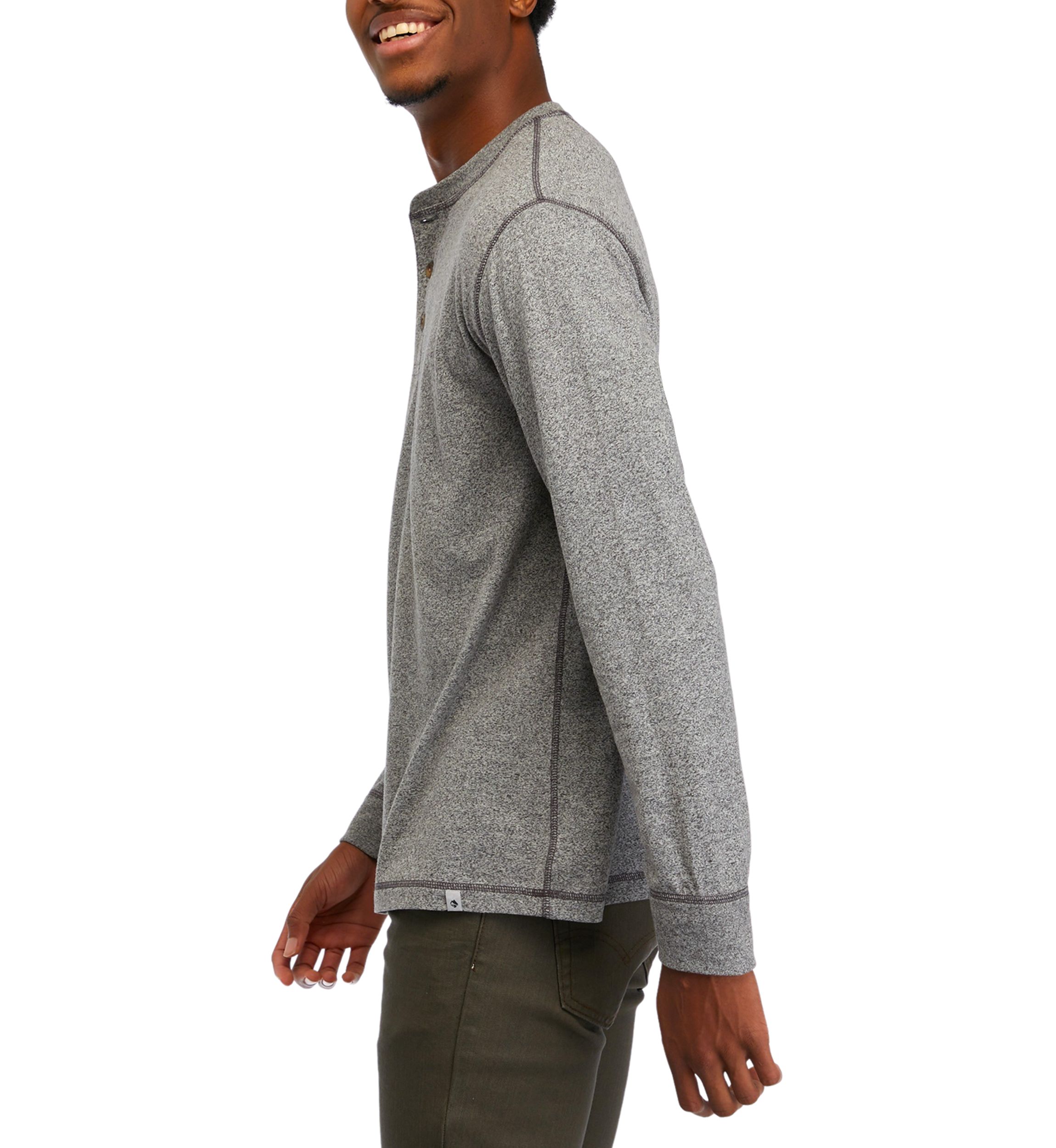 Long Sleeve Jaspe Henley Shirt