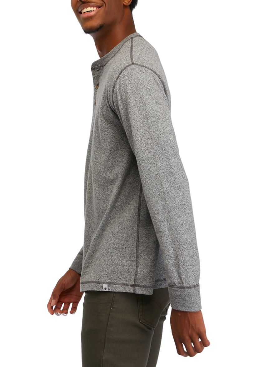Long Sleeve Jaspe Henley Shirt