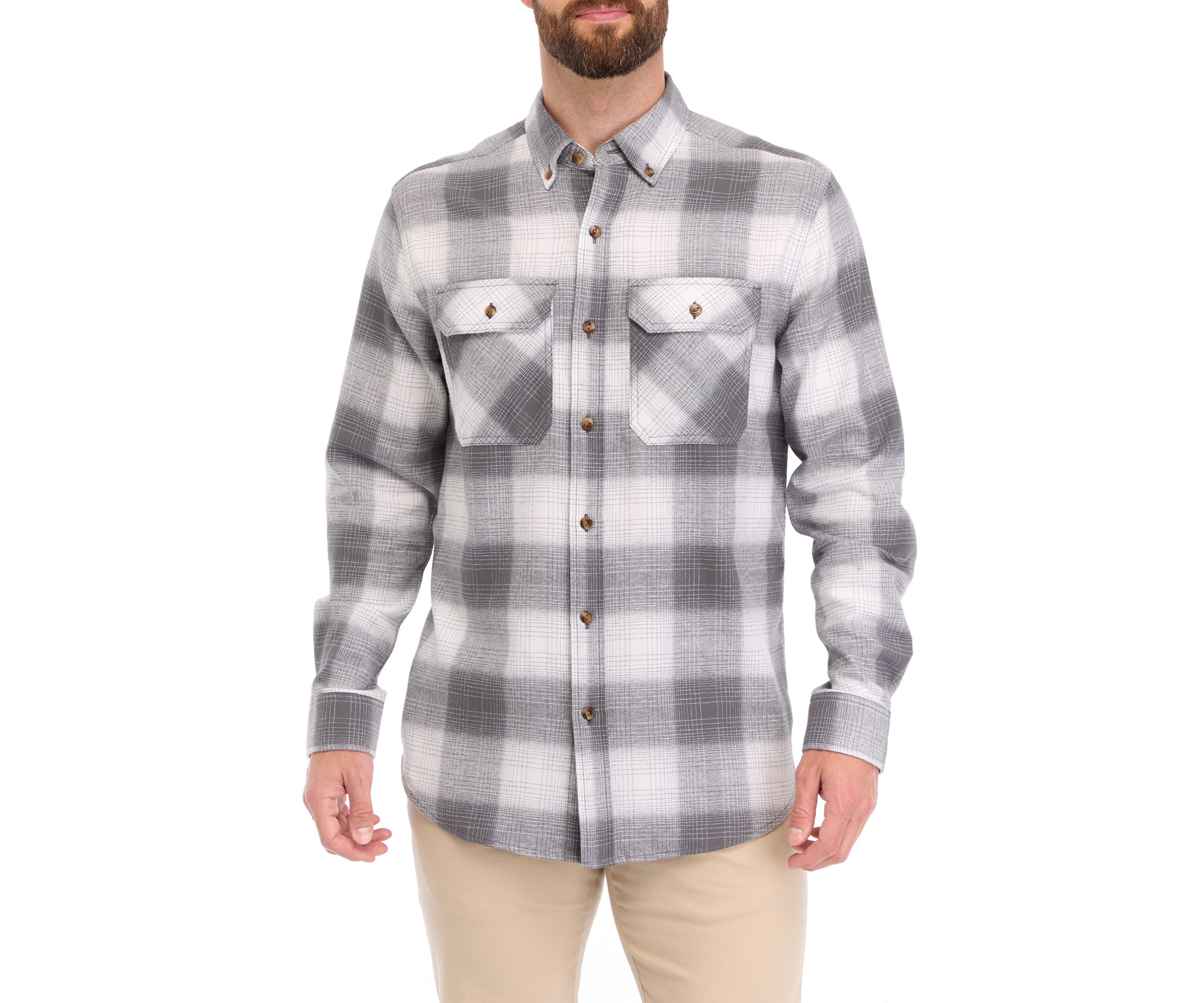 Long Sleeve Flannel Woven Shirt