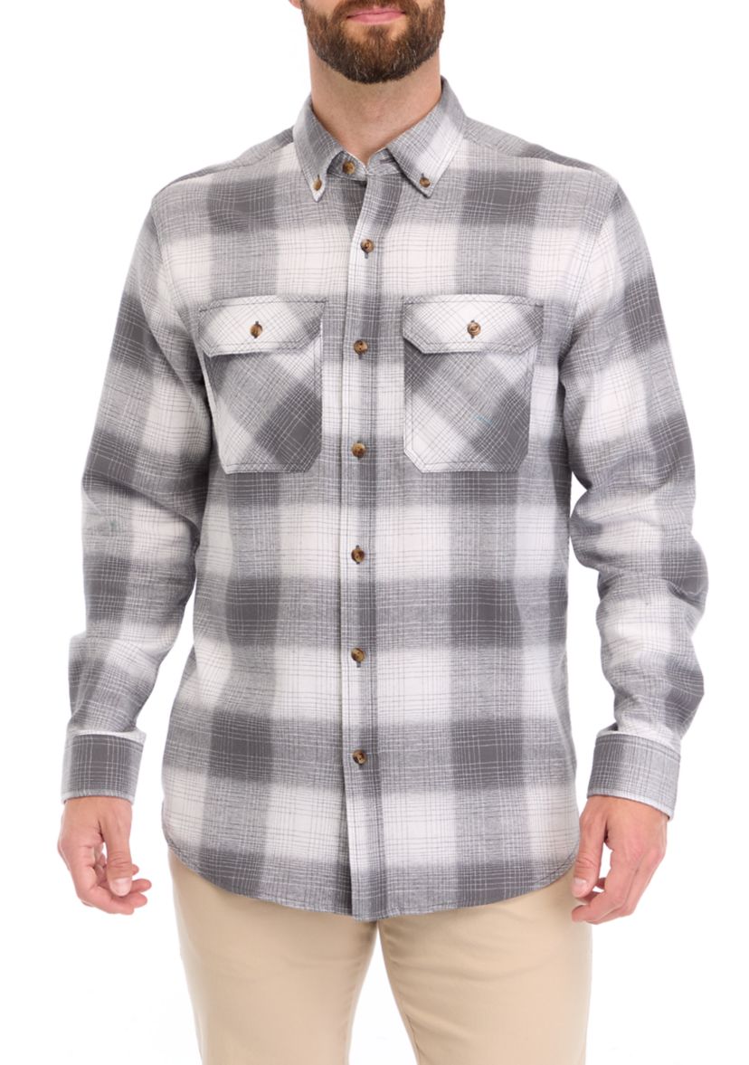 Long Sleeve Flannel Woven Shirt
