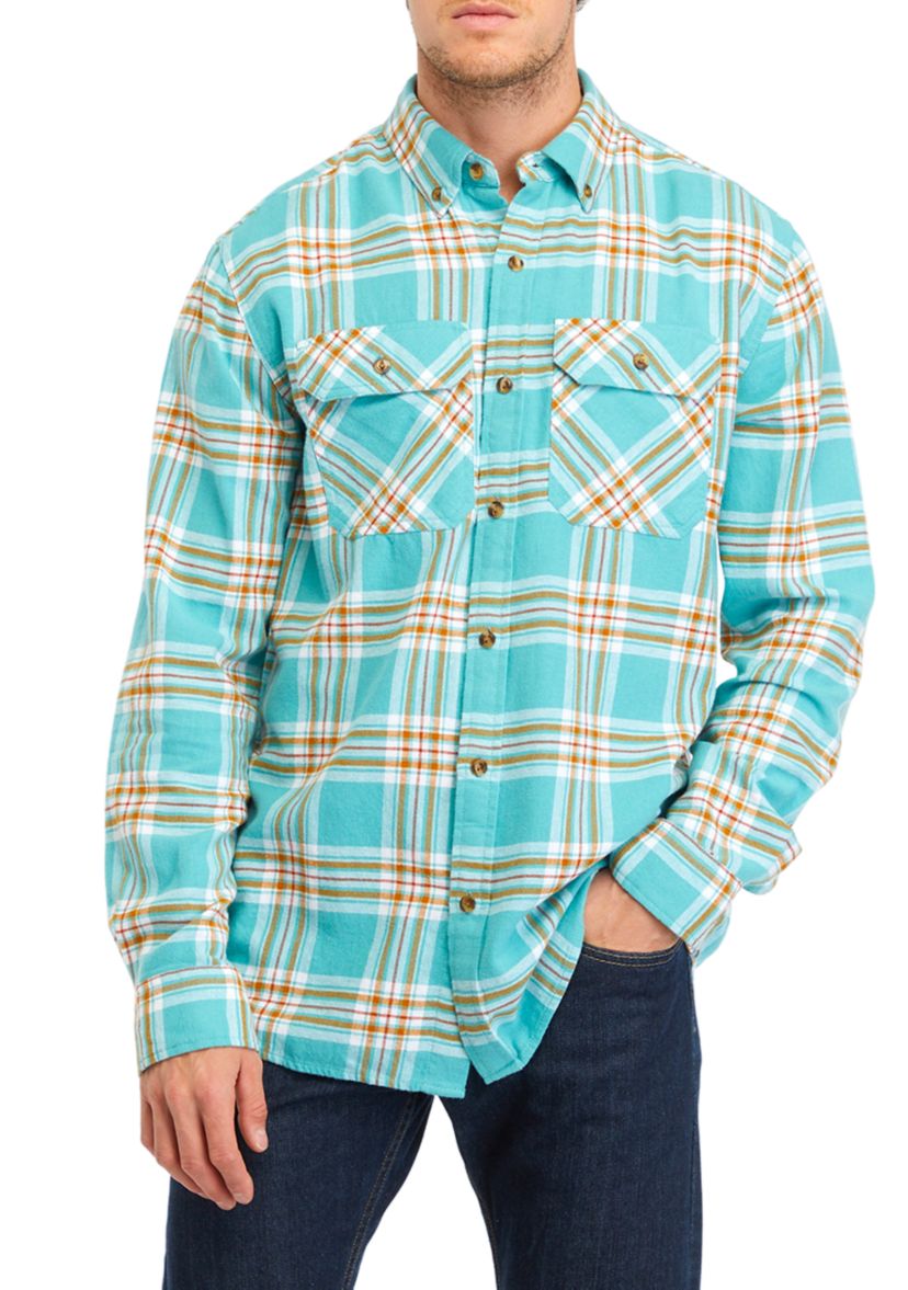 Long Sleeve Flannel Woven Shirt