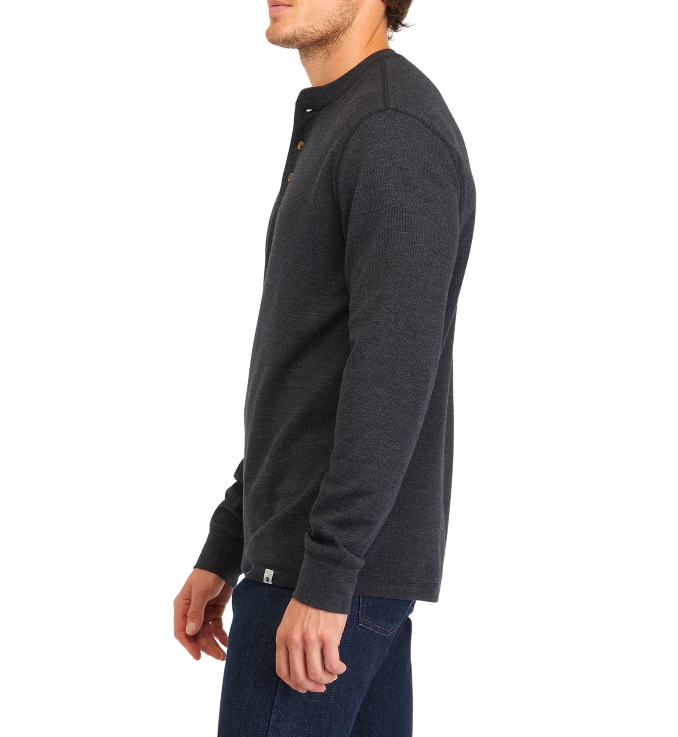 Long Sleeve Thermal Henley Shirt