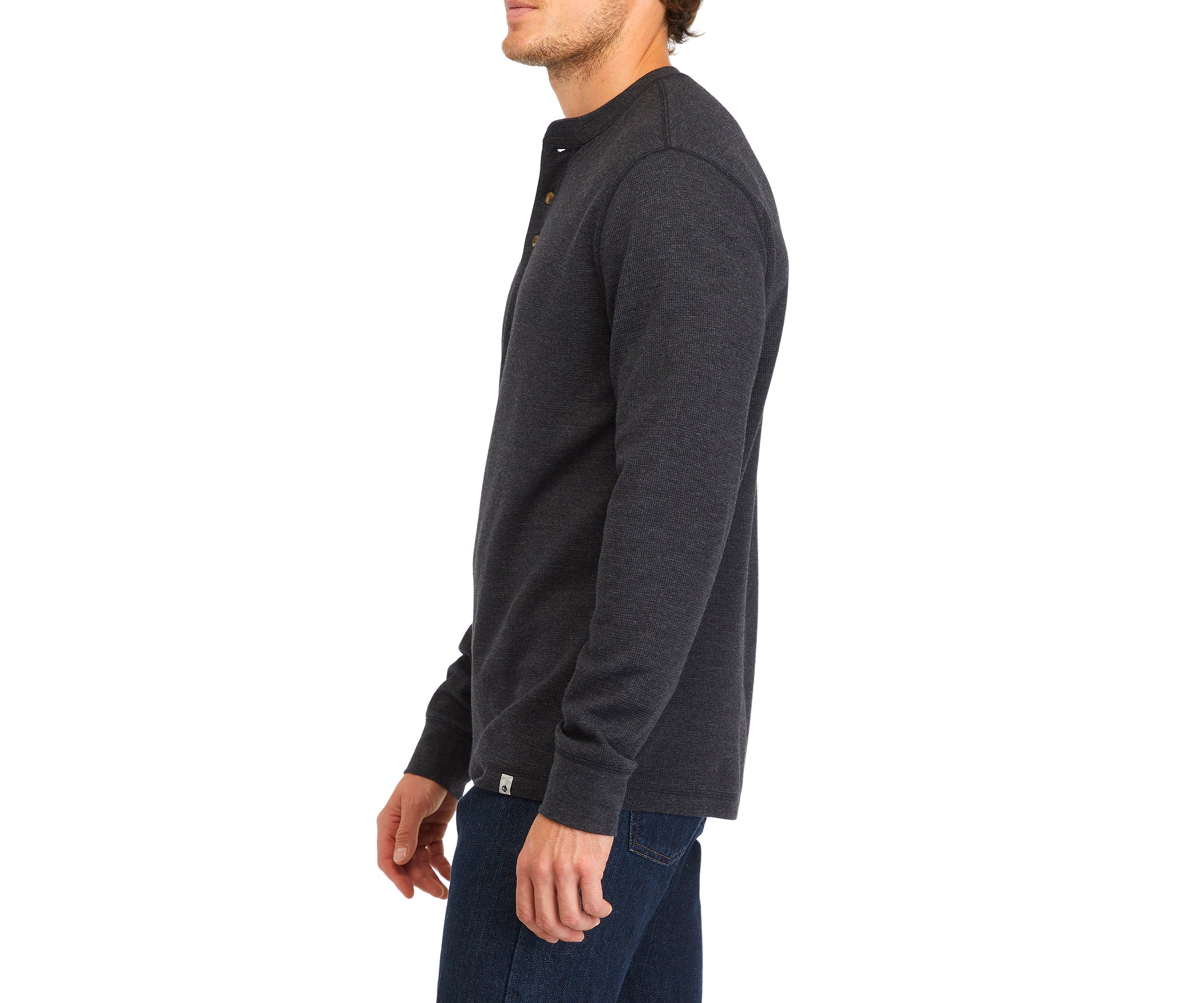 Long Sleeve Thermal Henley Shirt
