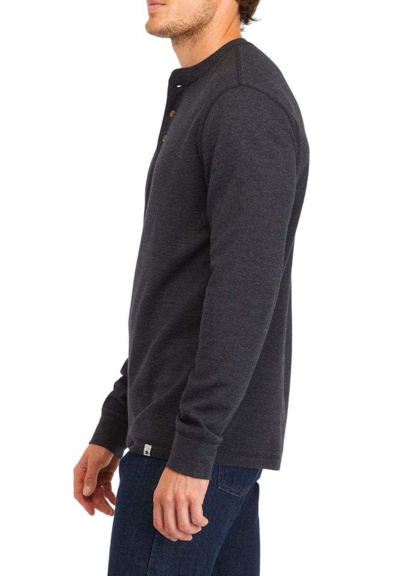 Long Sleeve Thermal Henley Shirt