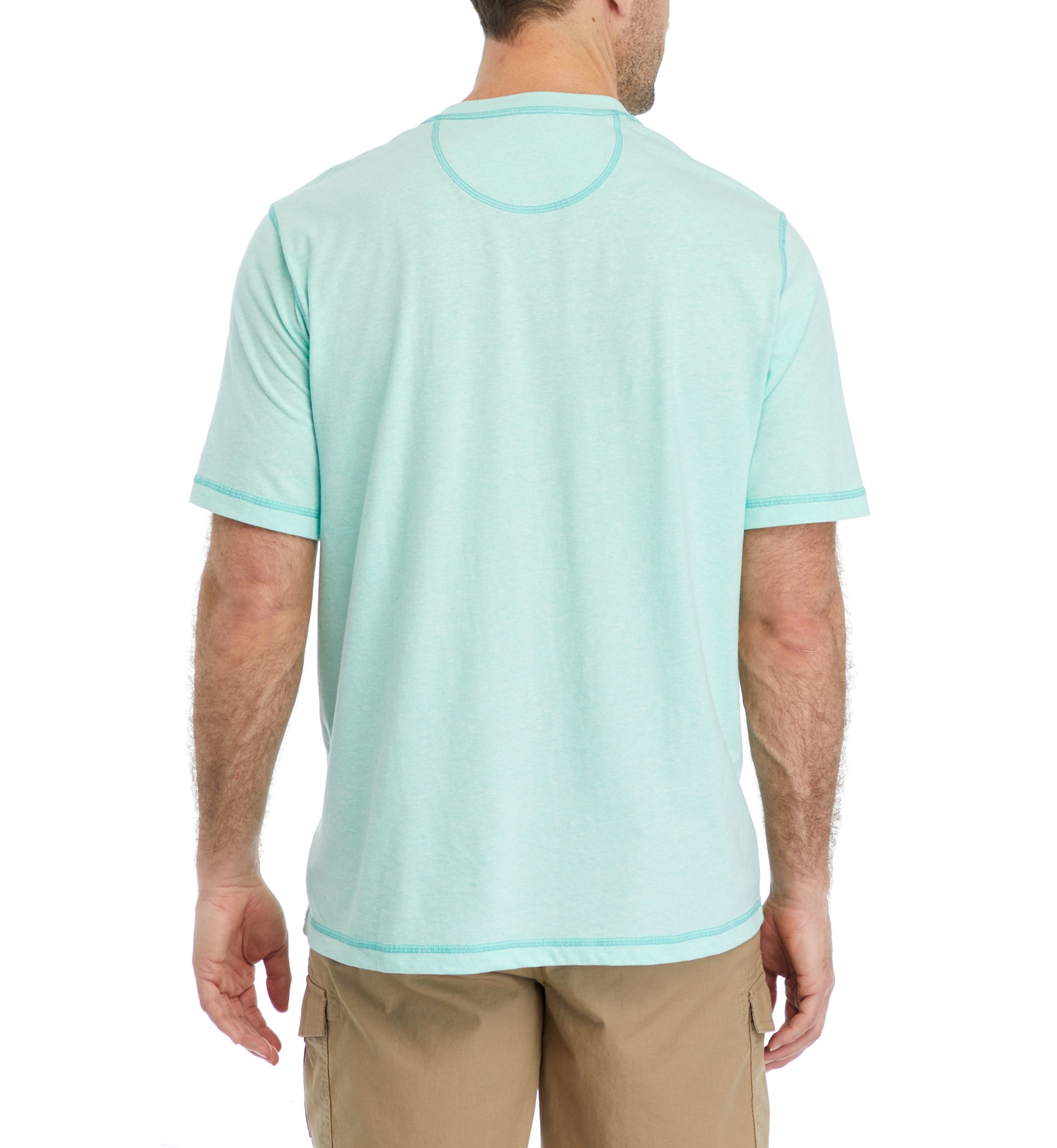 Short Sleeve Jaspe Henley Shirt