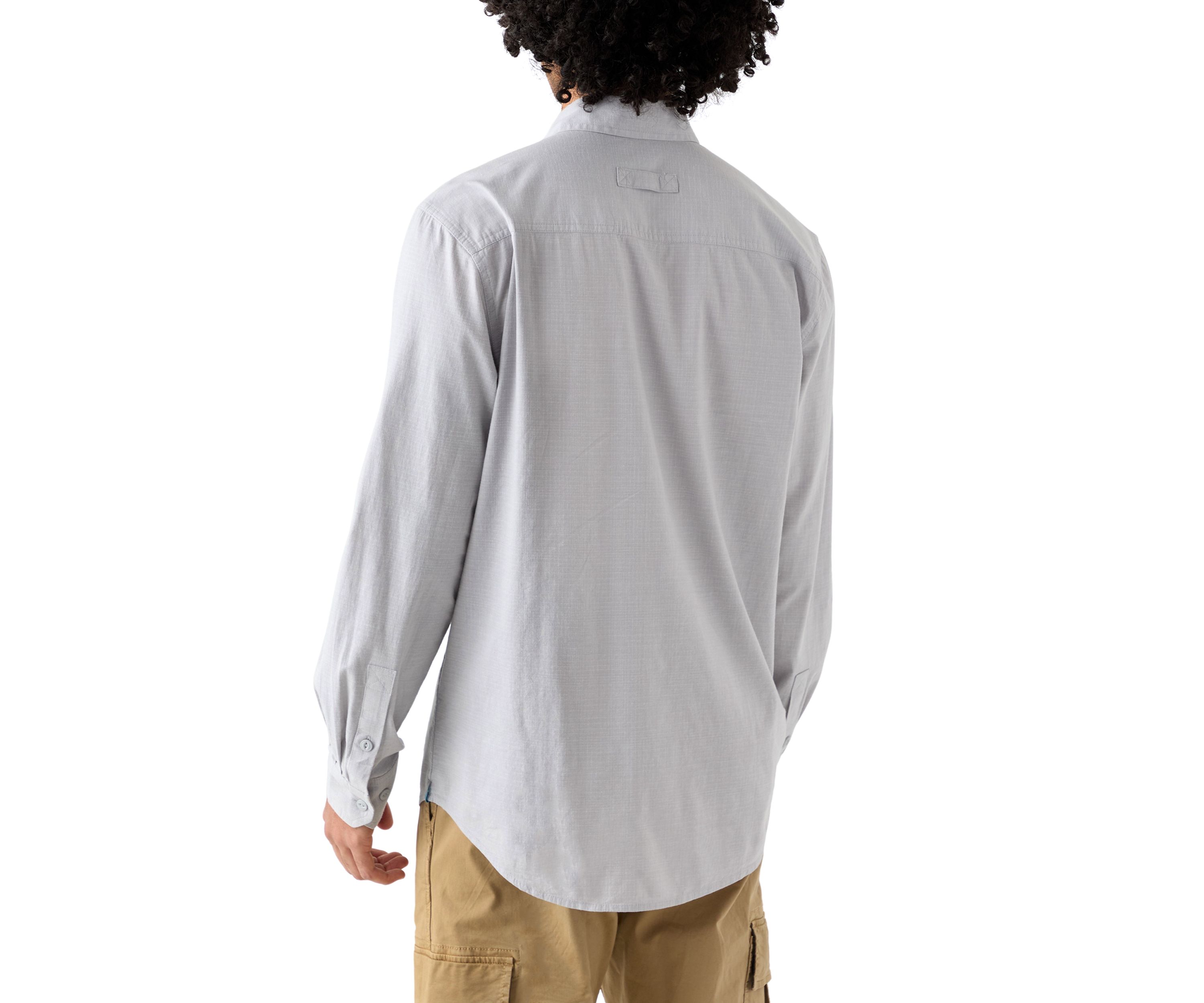 Long Sleeve Chambray Rip Stop Shirt