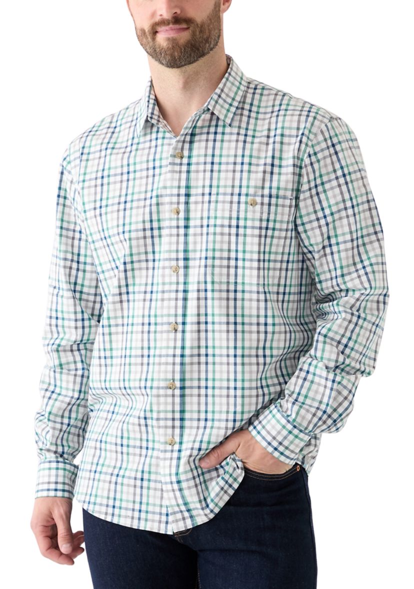 Plaid Printed Poplin Shirt
