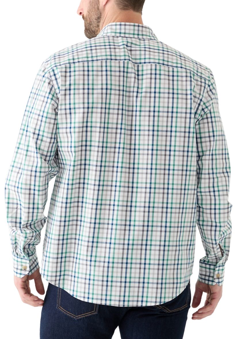 Plaid Printed Poplin Shirt