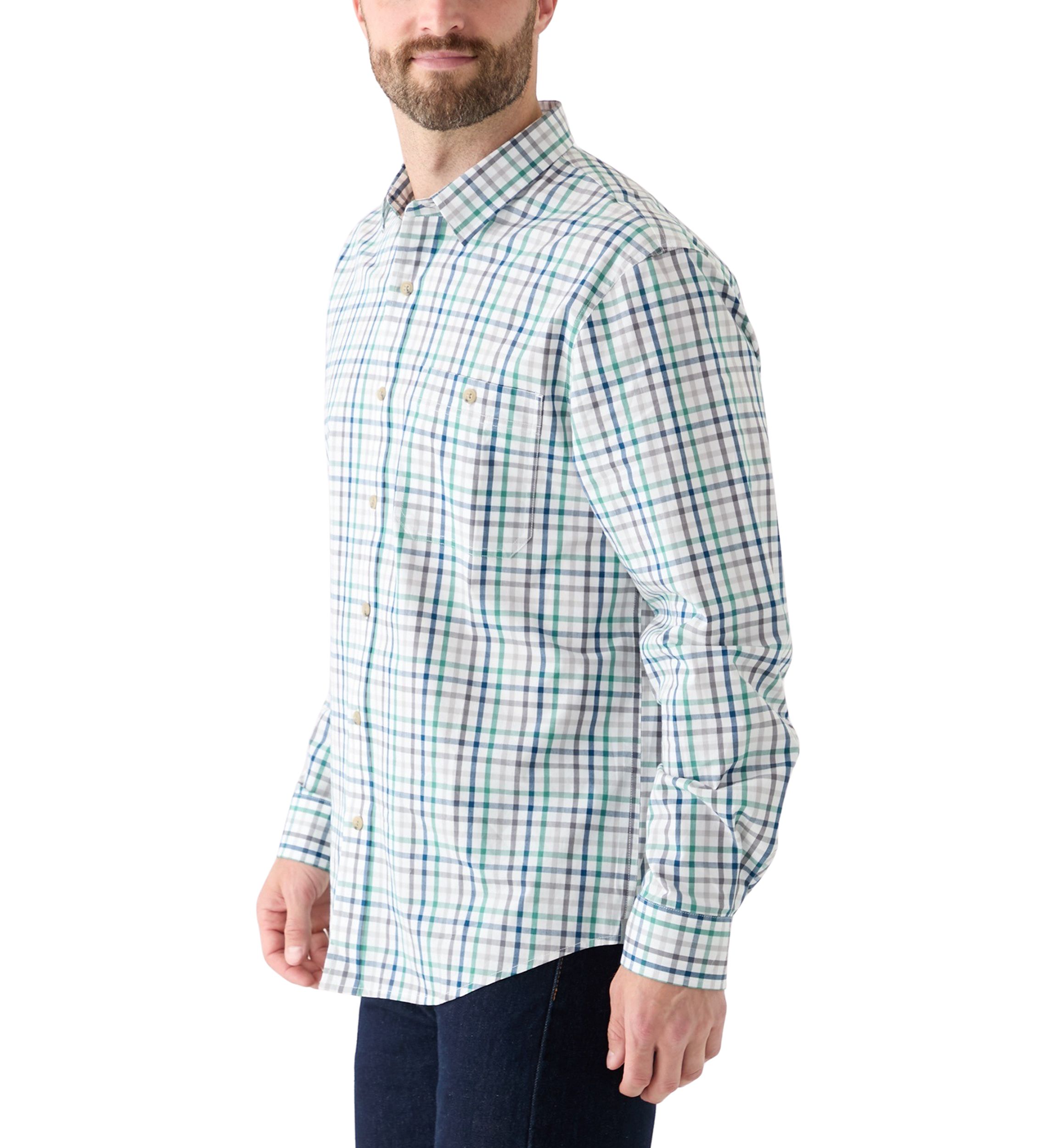 Plaid Printed Poplin Shirt