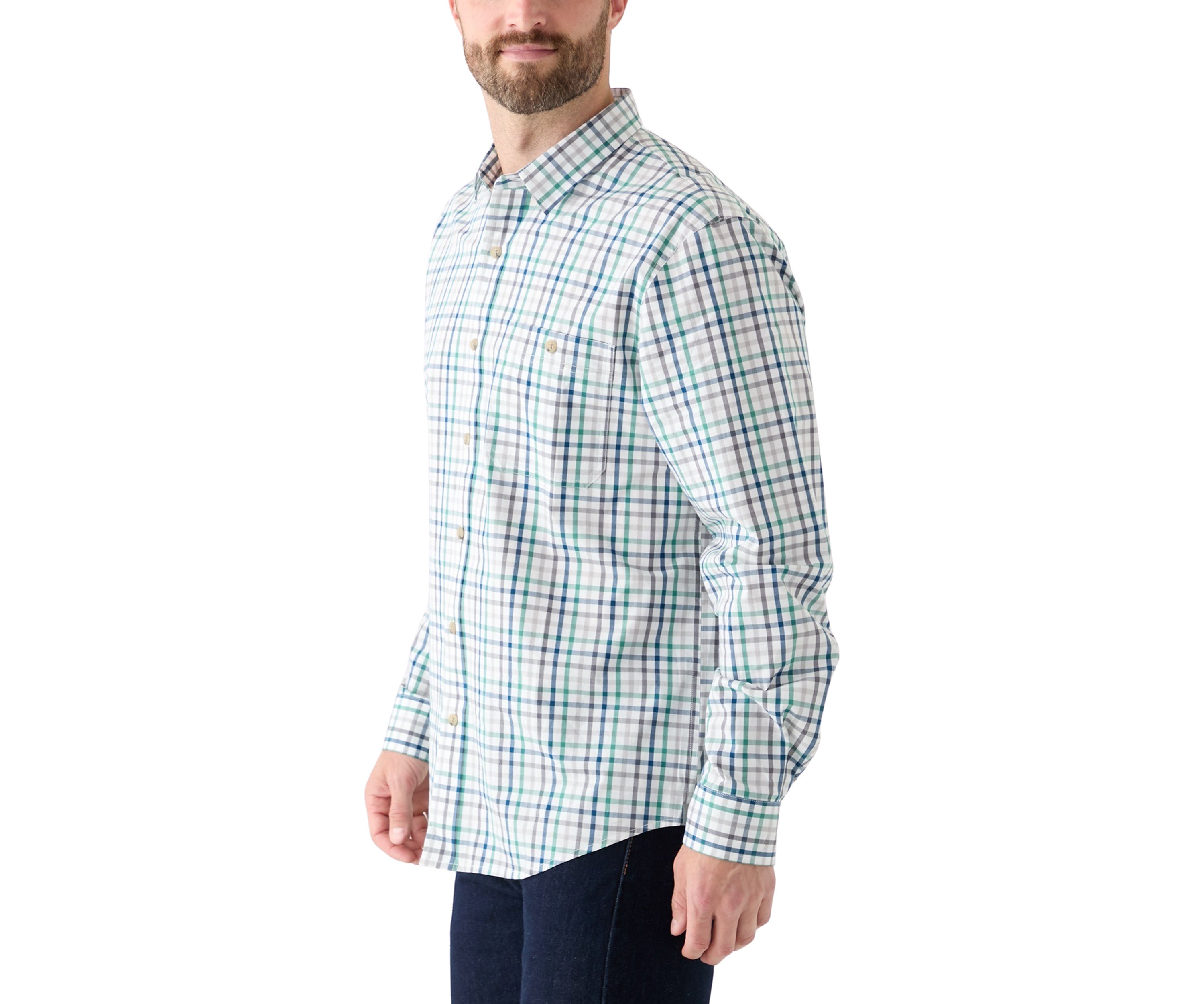 Plaid Printed Poplin Shirt