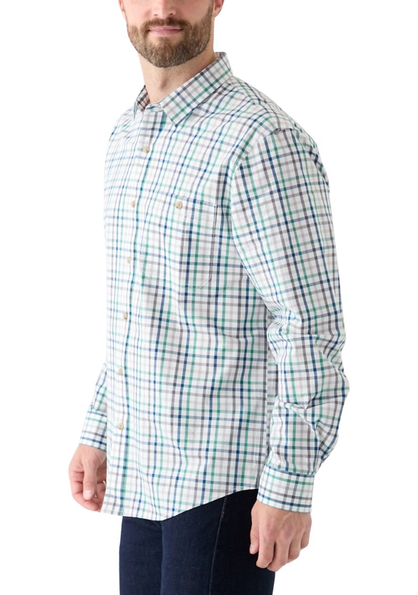 Plaid Printed Poplin Shirt