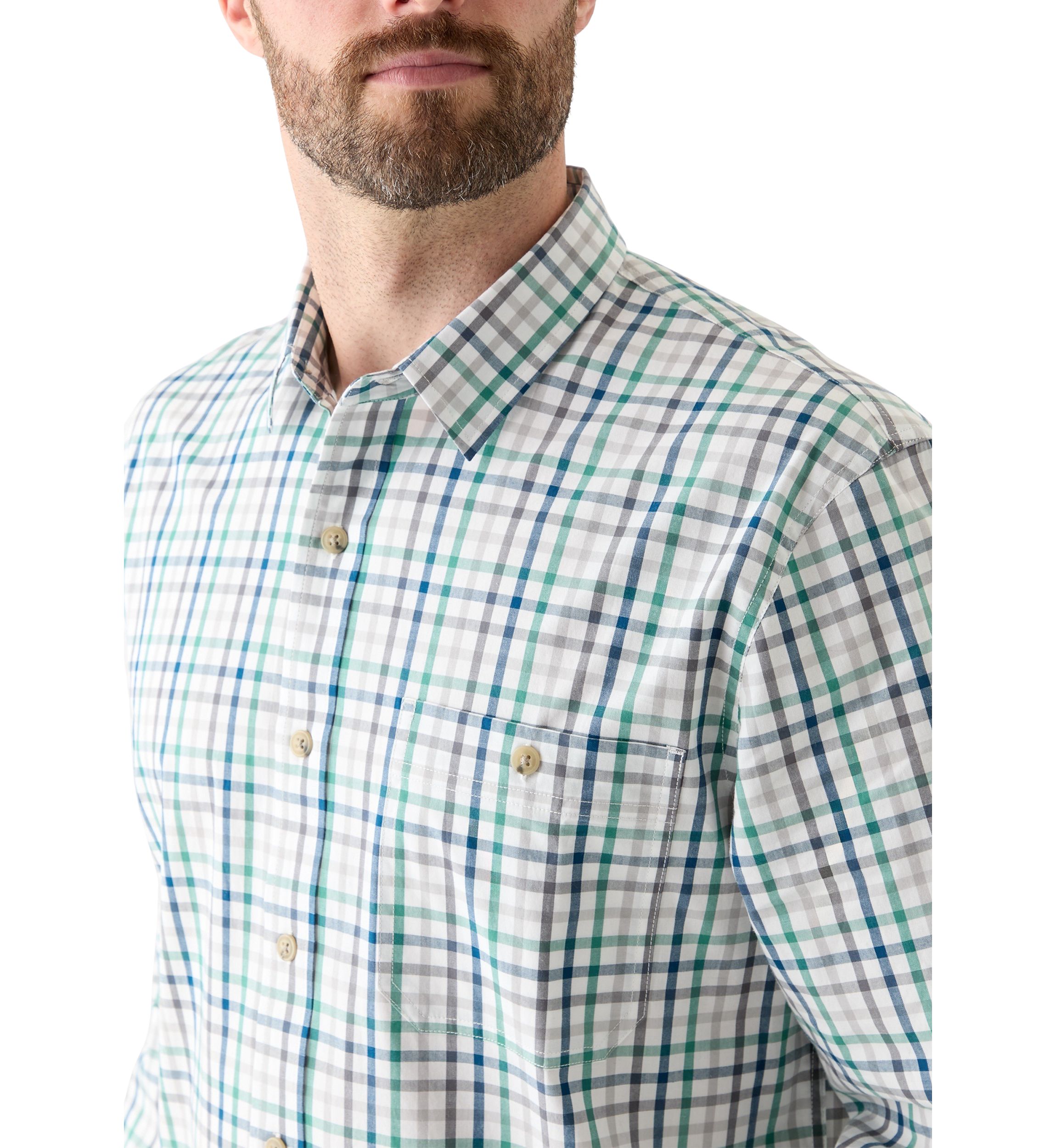 Plaid Printed Poplin Shirt