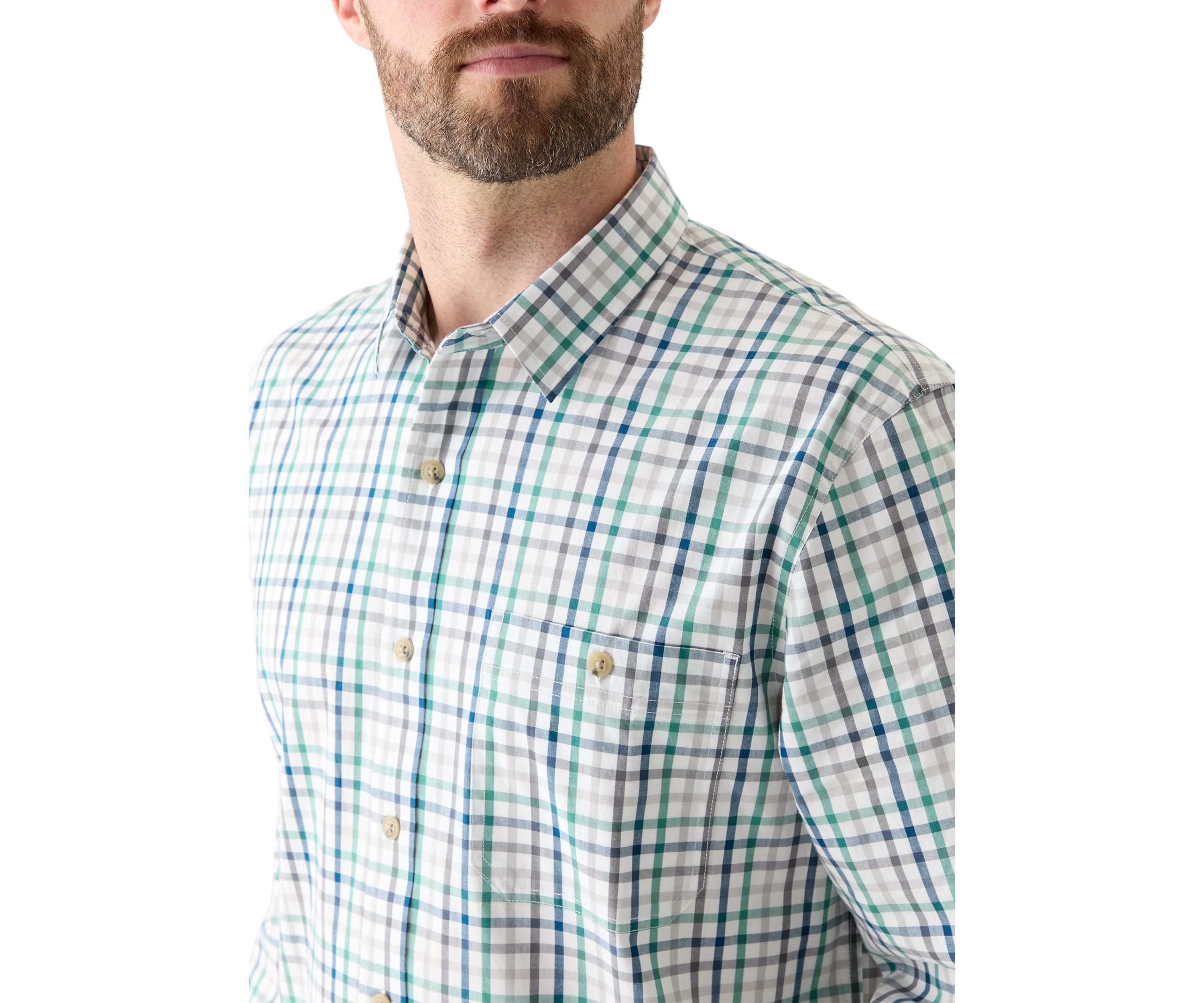 Plaid Printed Poplin Shirt