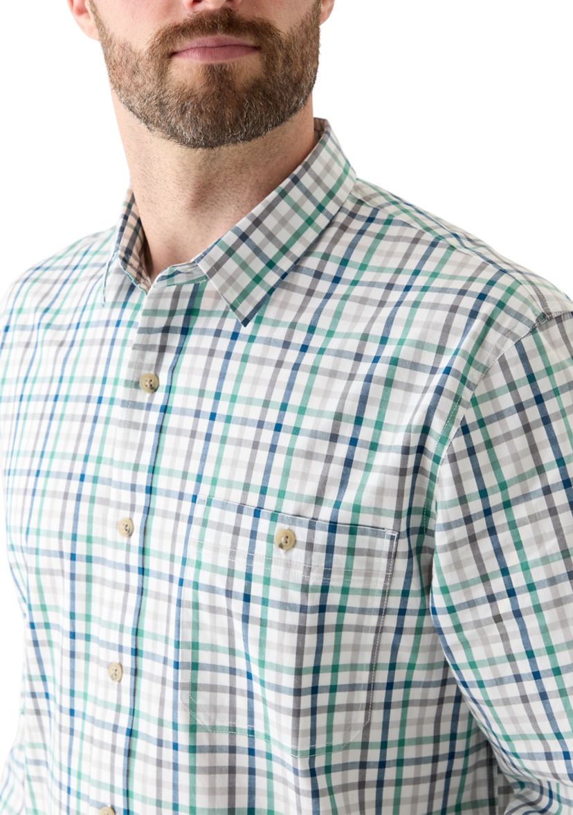 Plaid Printed Poplin Shirt
