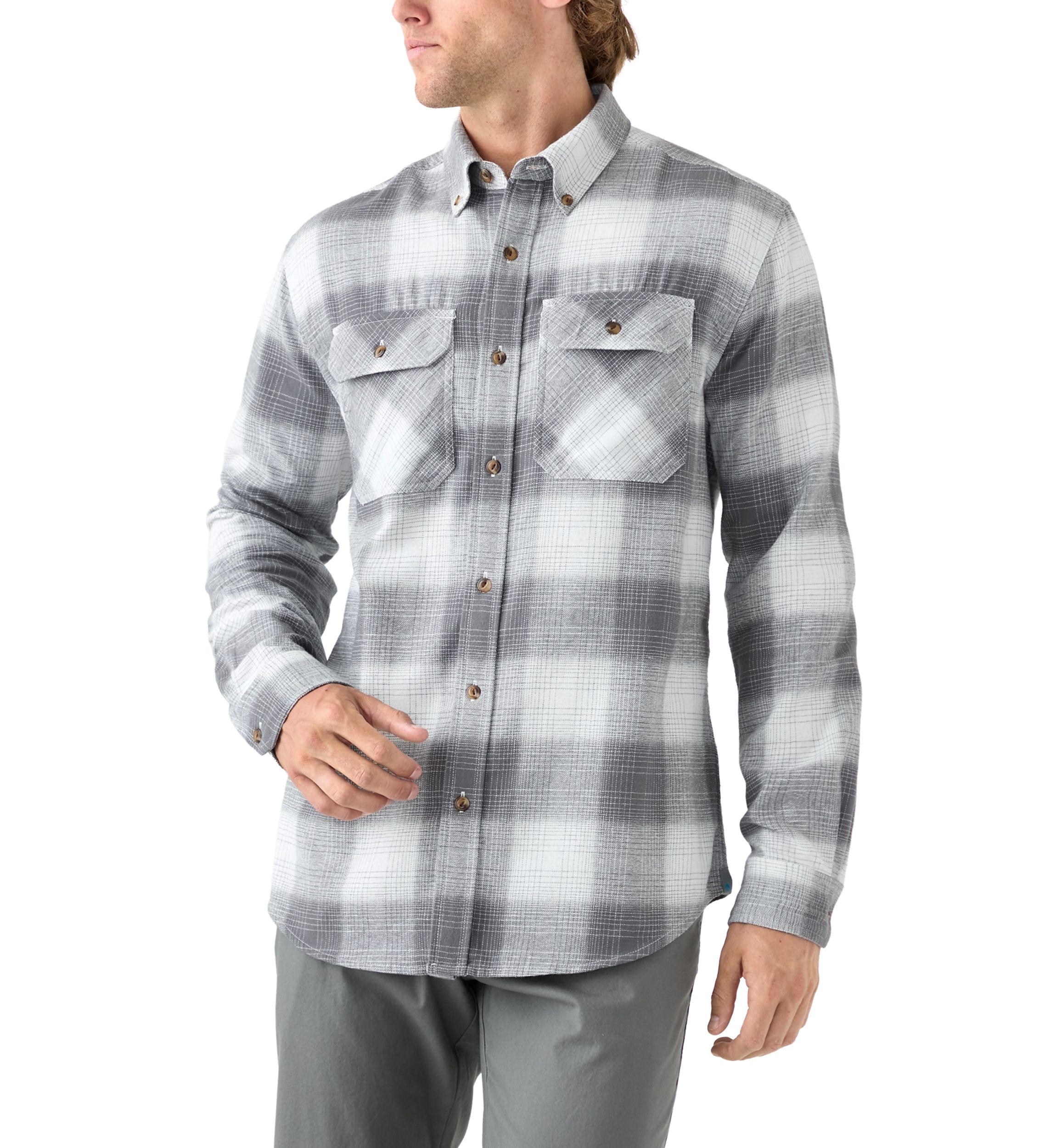 Long Sleeve Woven Flannel Shirt 