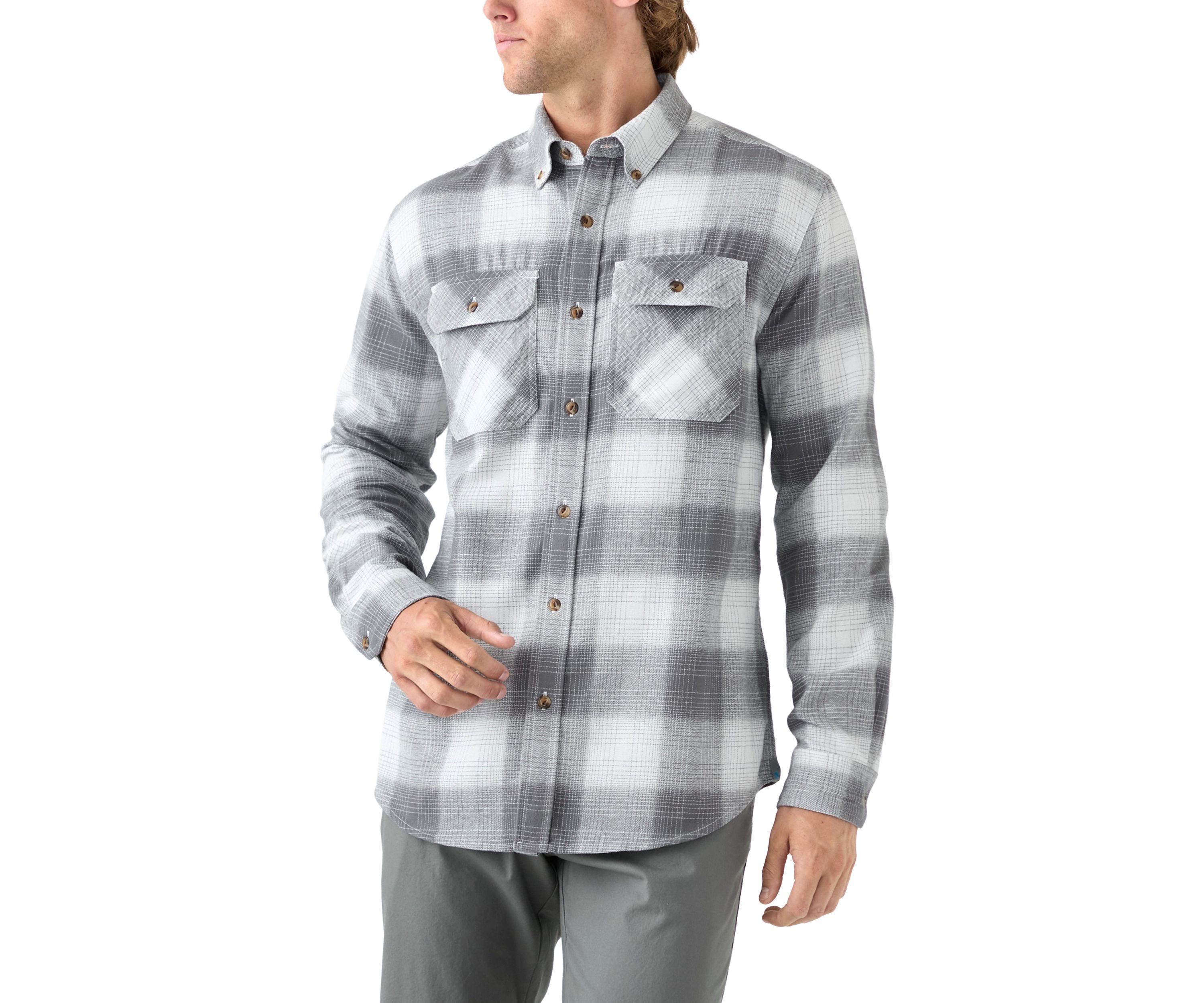 Long Sleeve Woven Flannel Shirt 