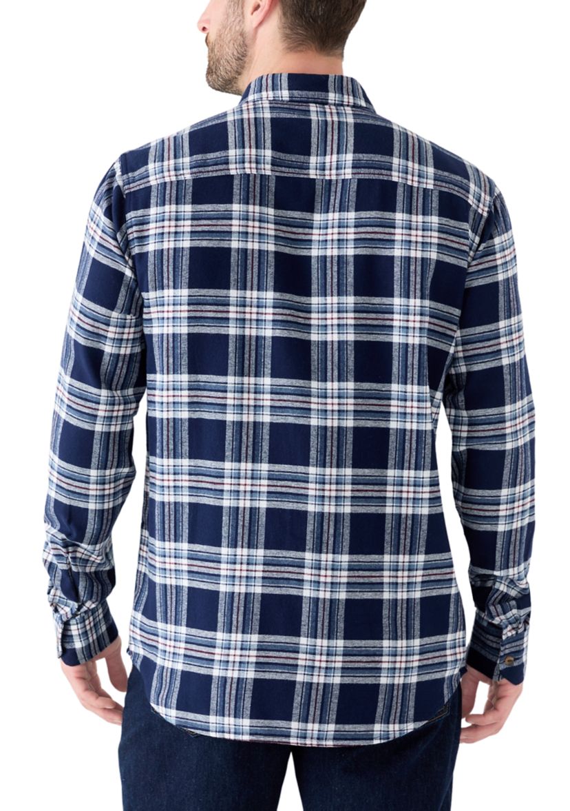 Long Sleeve Woven Flannel Shirt 