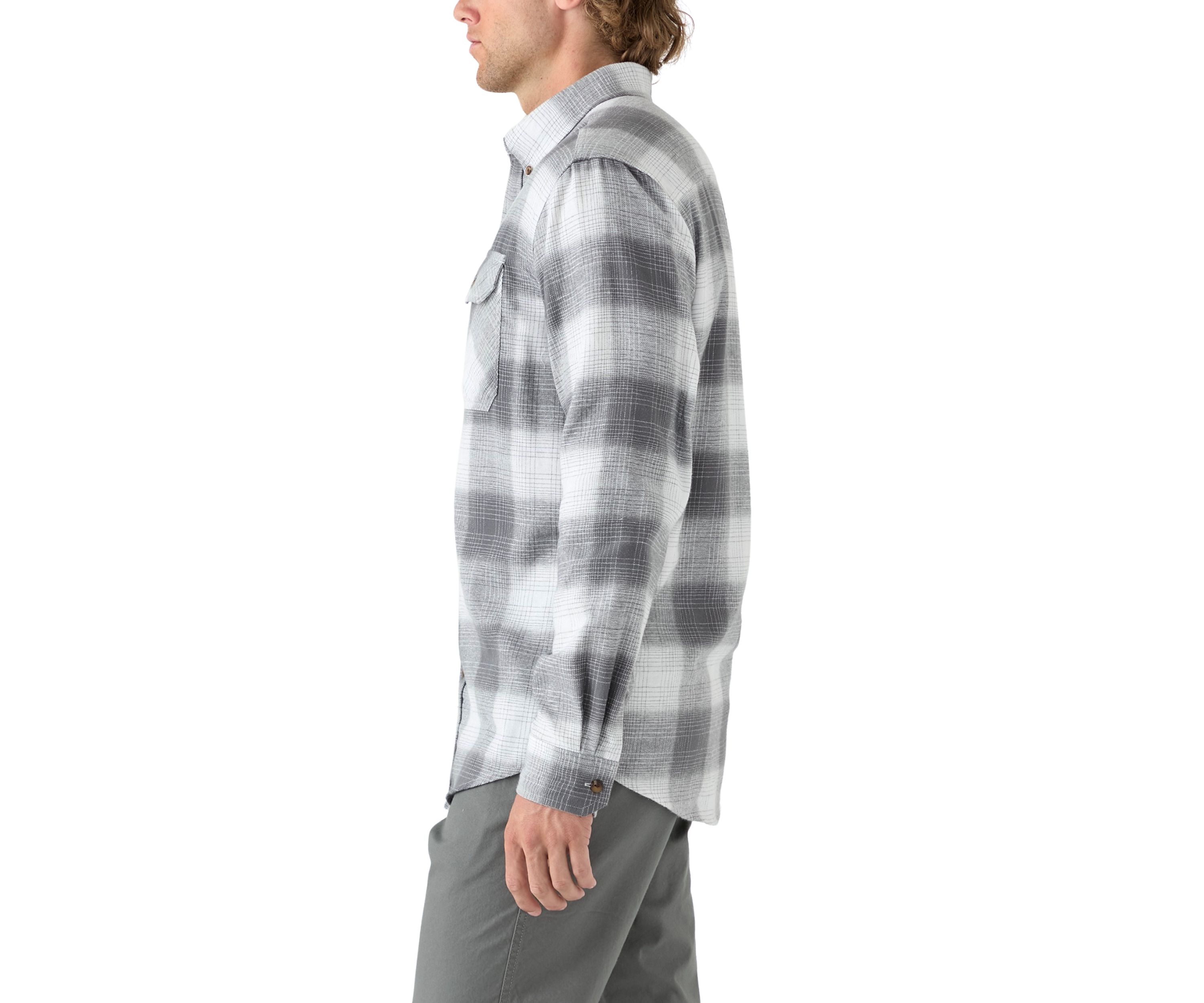 Long Sleeve Woven Flannel Shirt 