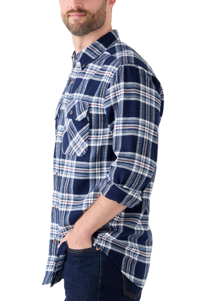 Long Sleeve Woven Flannel Shirt 
