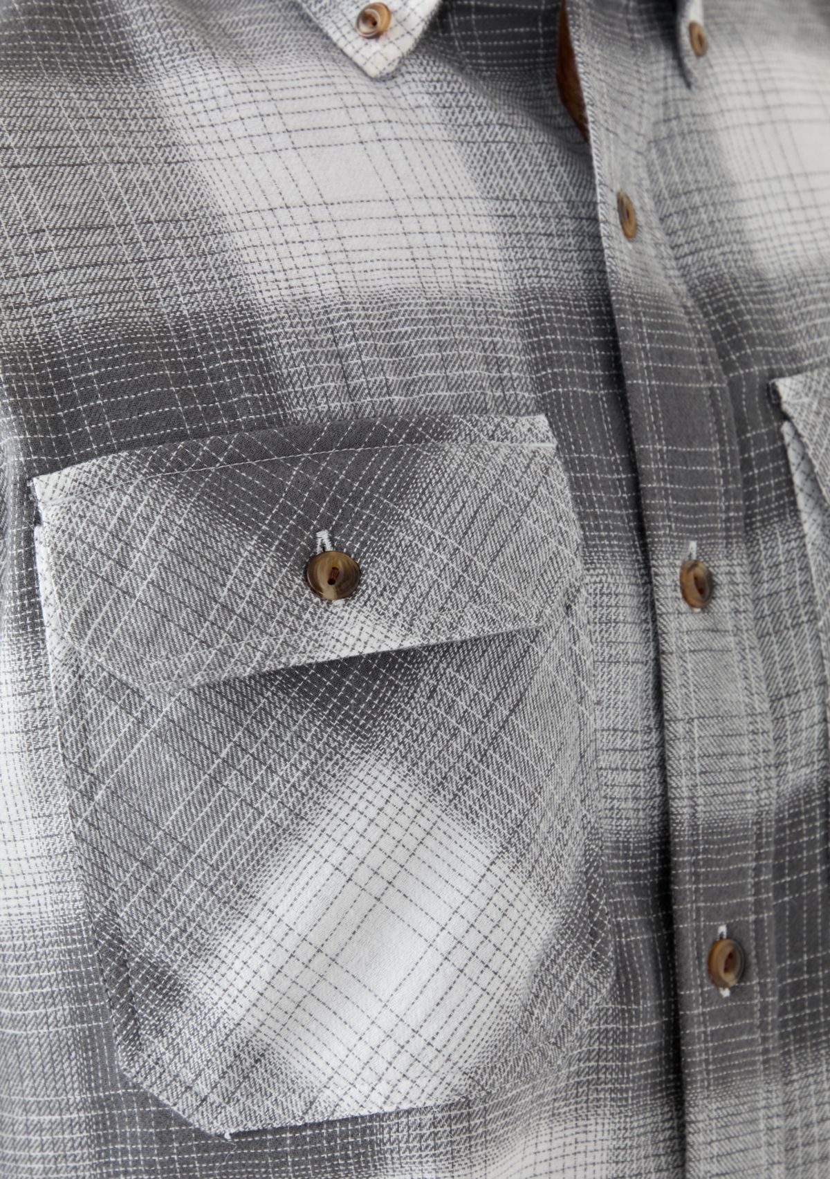 Long Sleeve Woven Flannel Shirt 