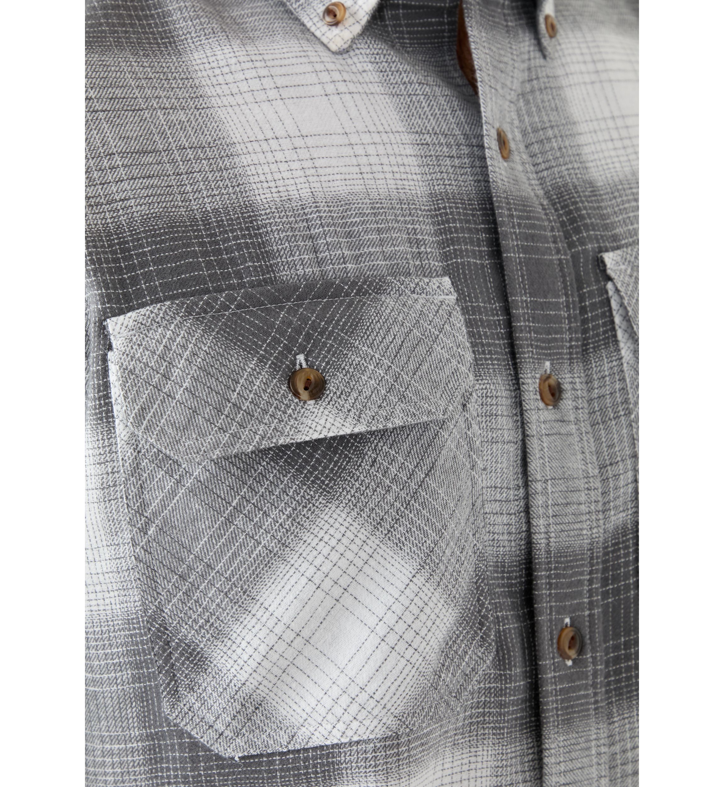 Long Sleeve Woven Flannel Shirt 